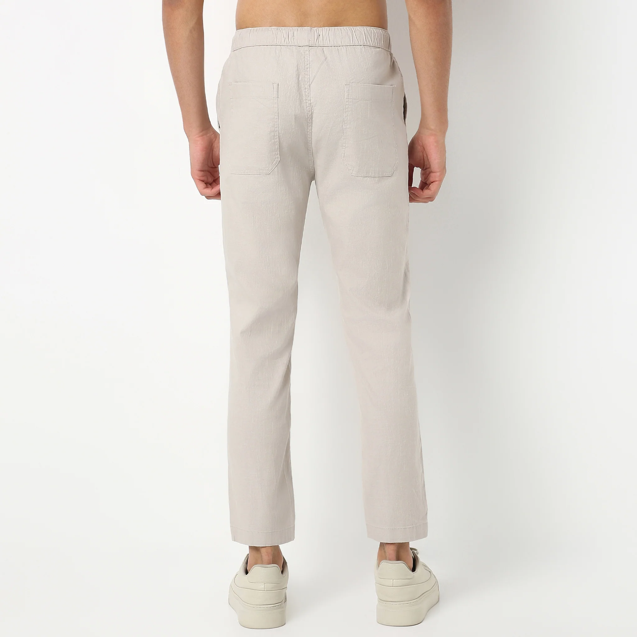 Retreatersᵉˣ - Ankle Length Lounge Pants Solid Structure Fabric - Image 23