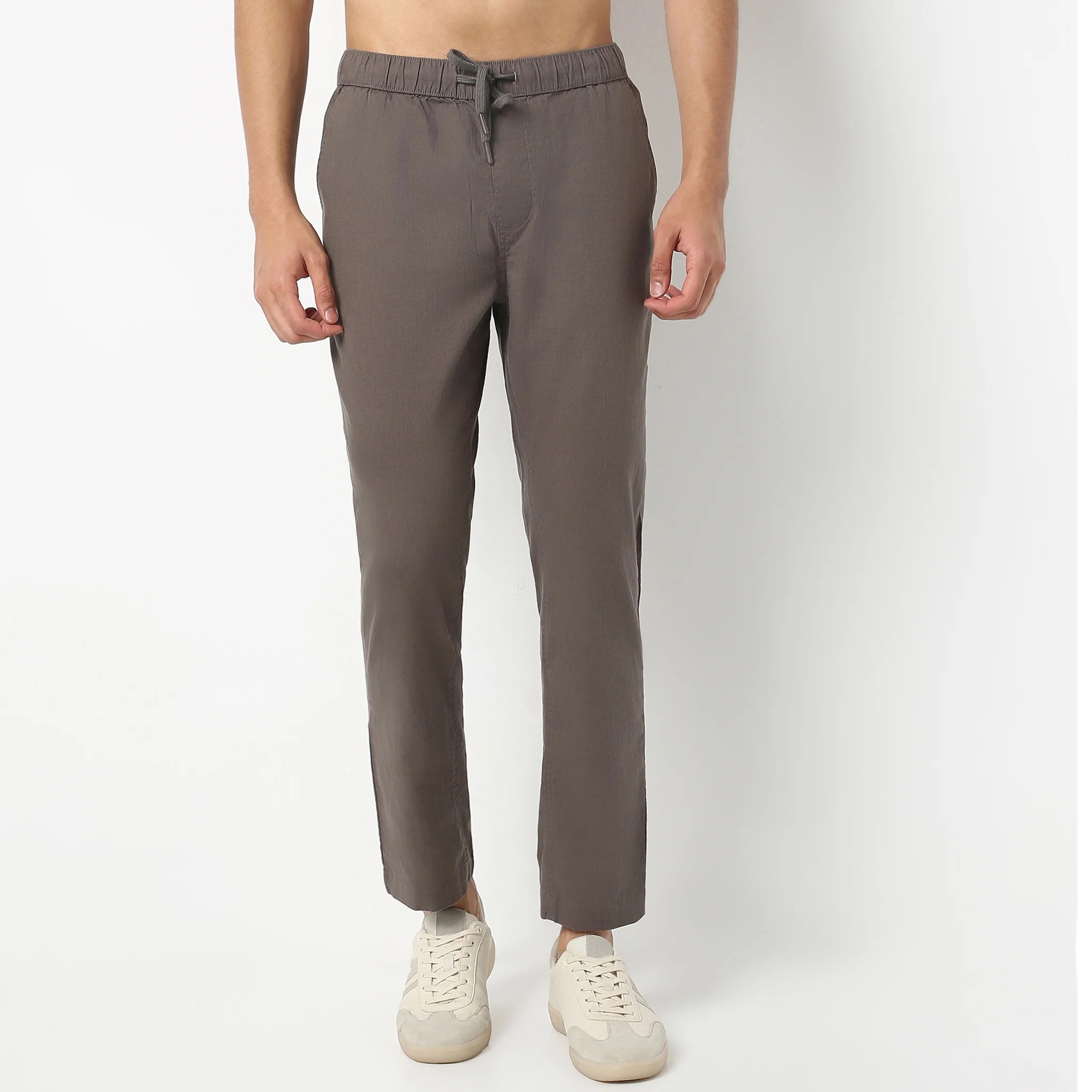 Retreatersᵉˣ - Ankle Length Lounge Pants Solid Structure Fabric - Image 27