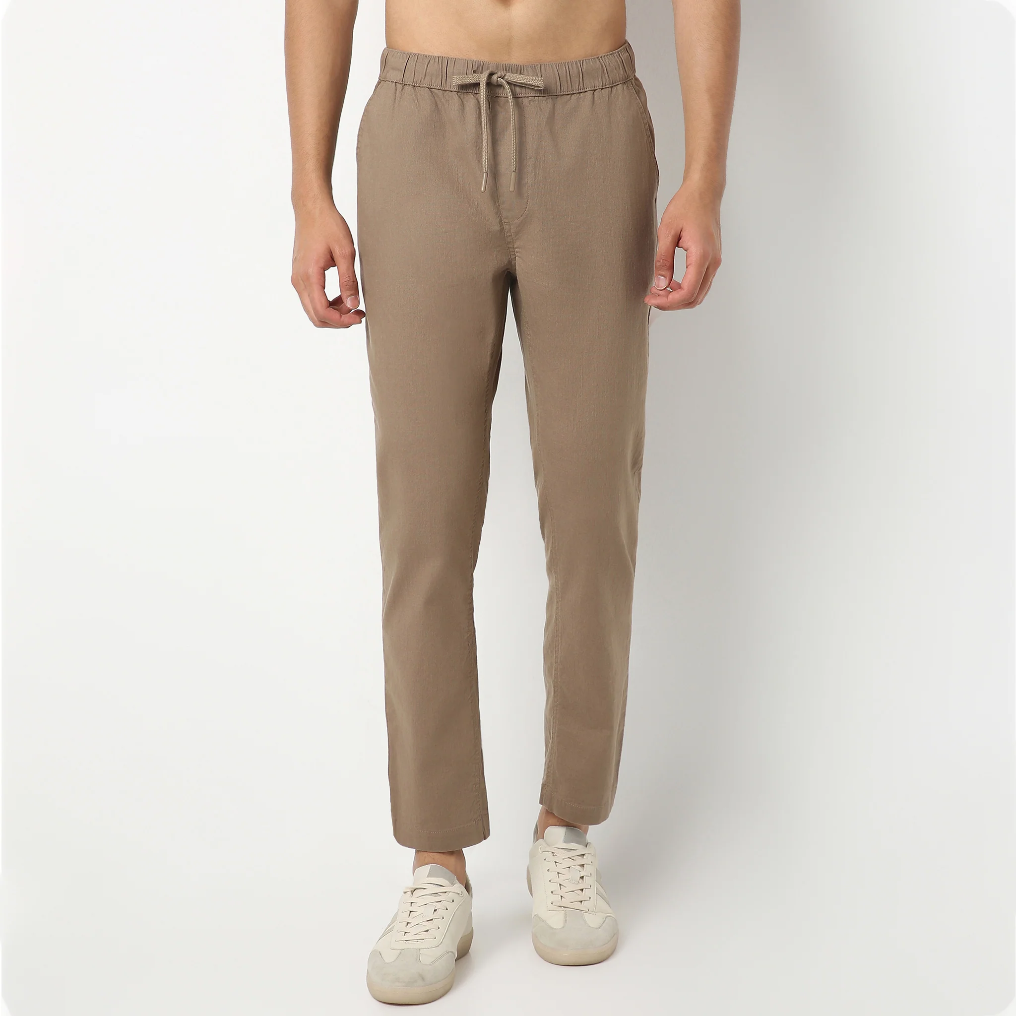 Retreatersᵉˣ - Ankle Length Lounge Pants Solid Structure Fabric - Image 7