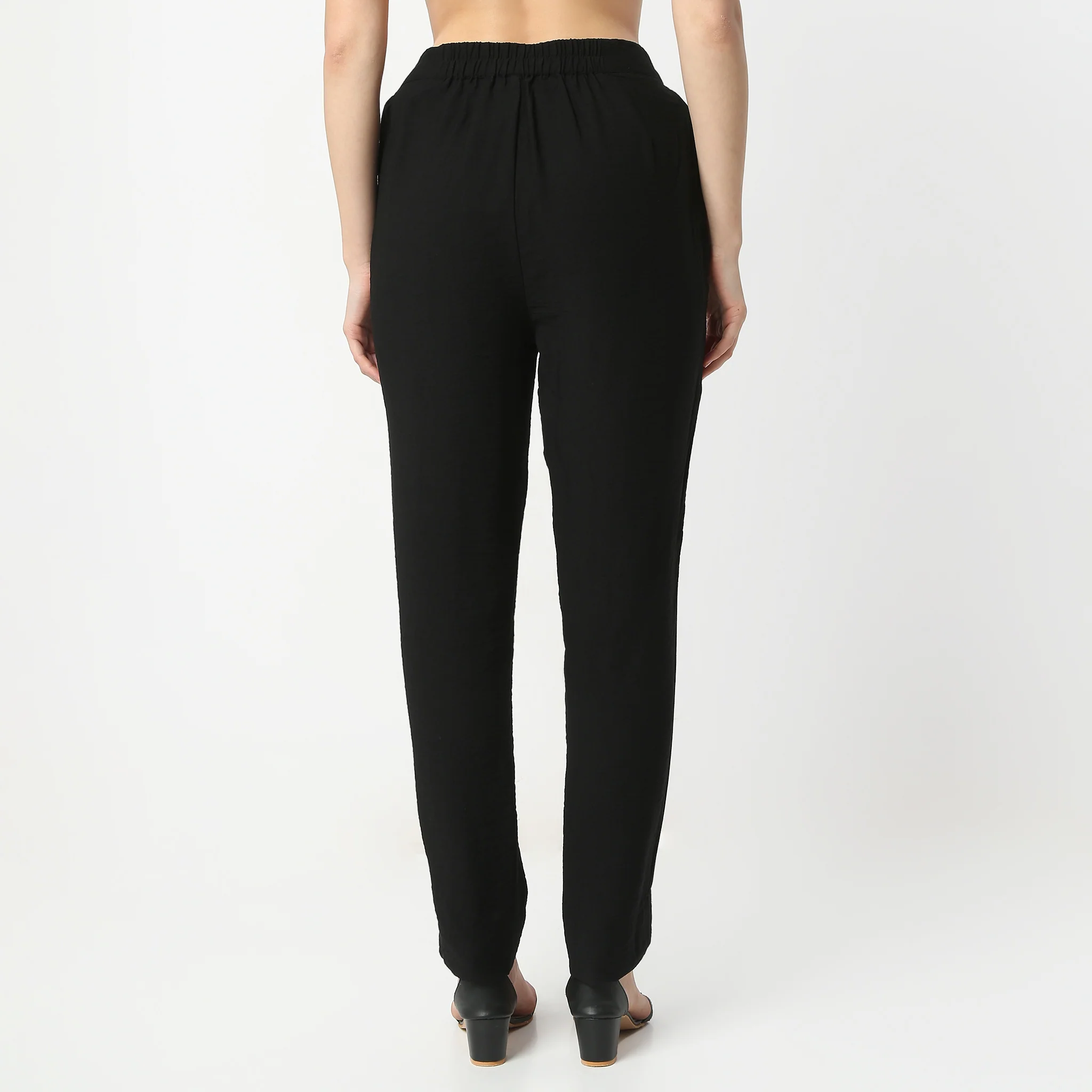 Ankle Length Mid Rise Trousers - Image 3