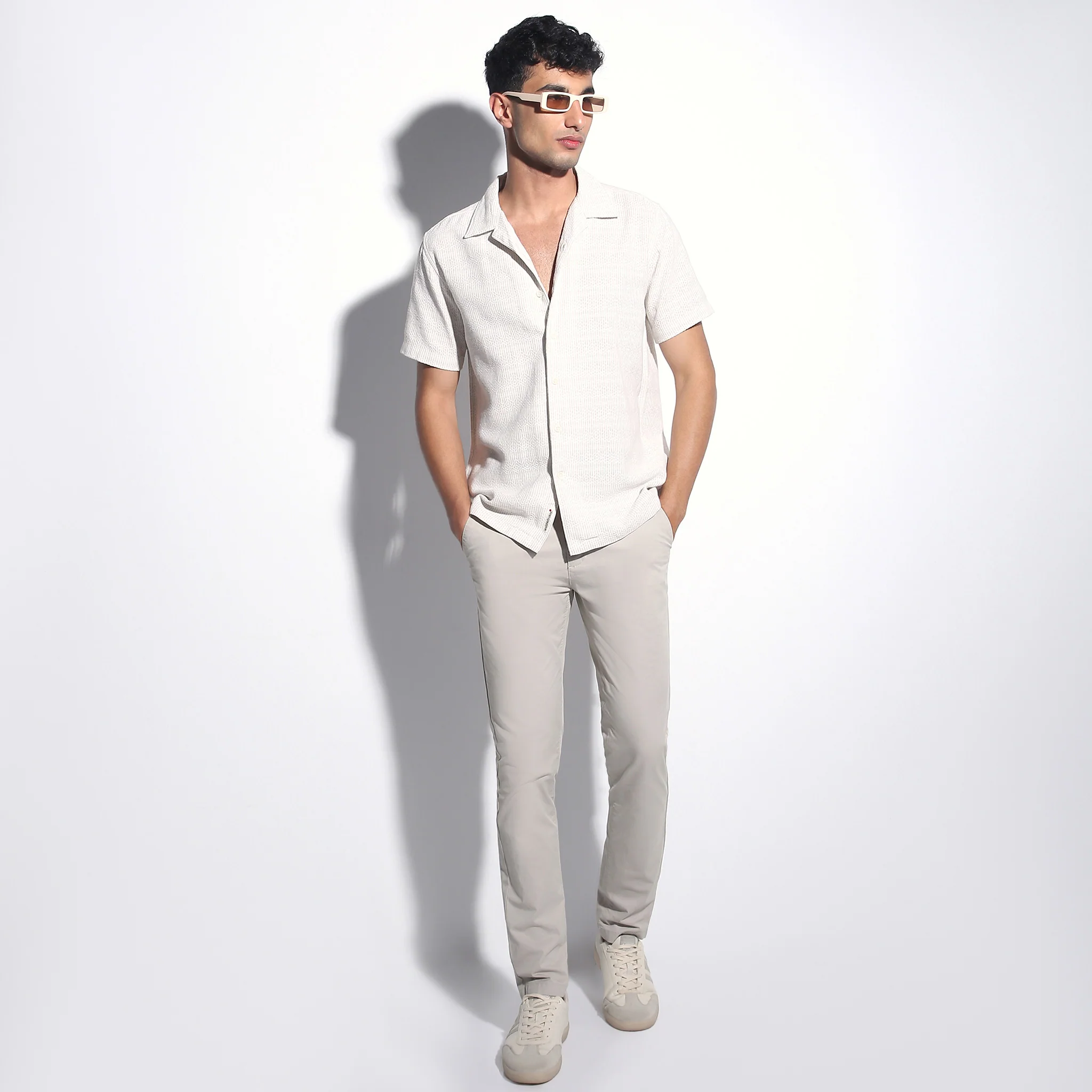 Camp Collar Half Sleeve Mood Shirt