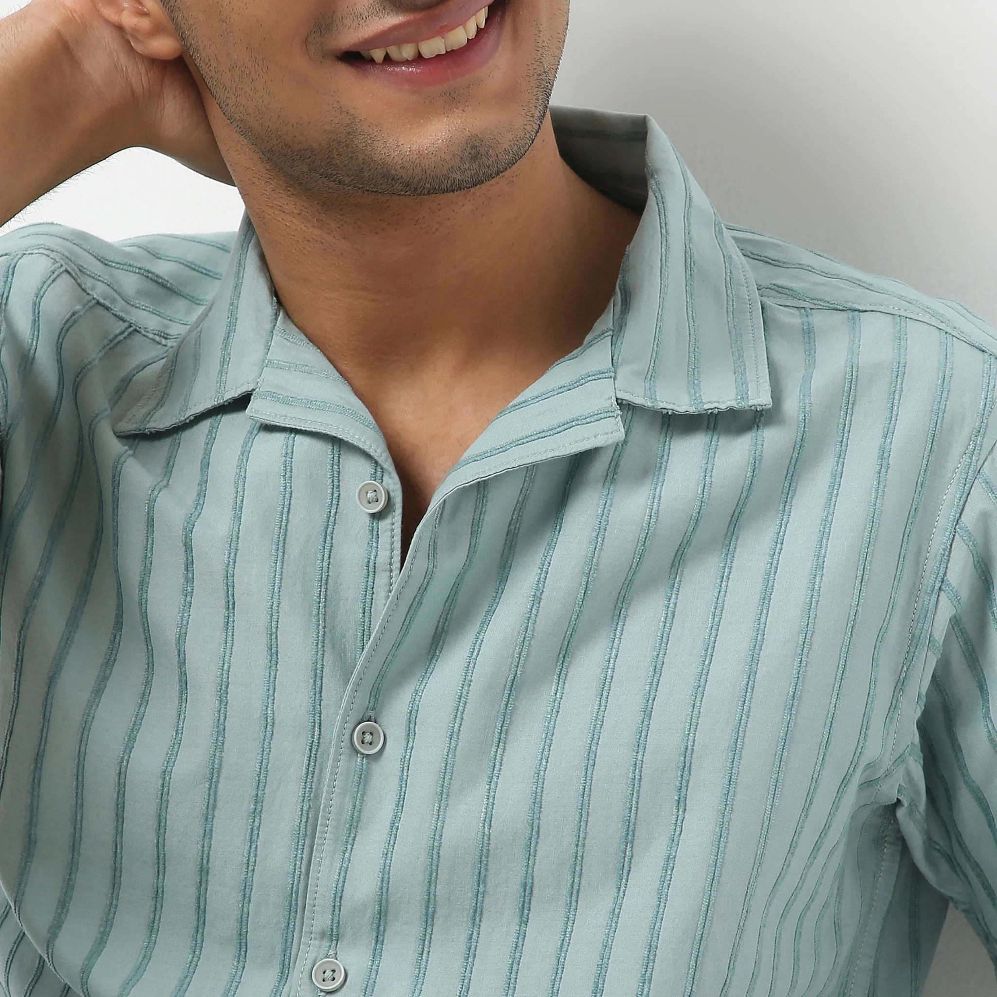 Bae Shirt Camp Collar Half Sleeve - Image 4
