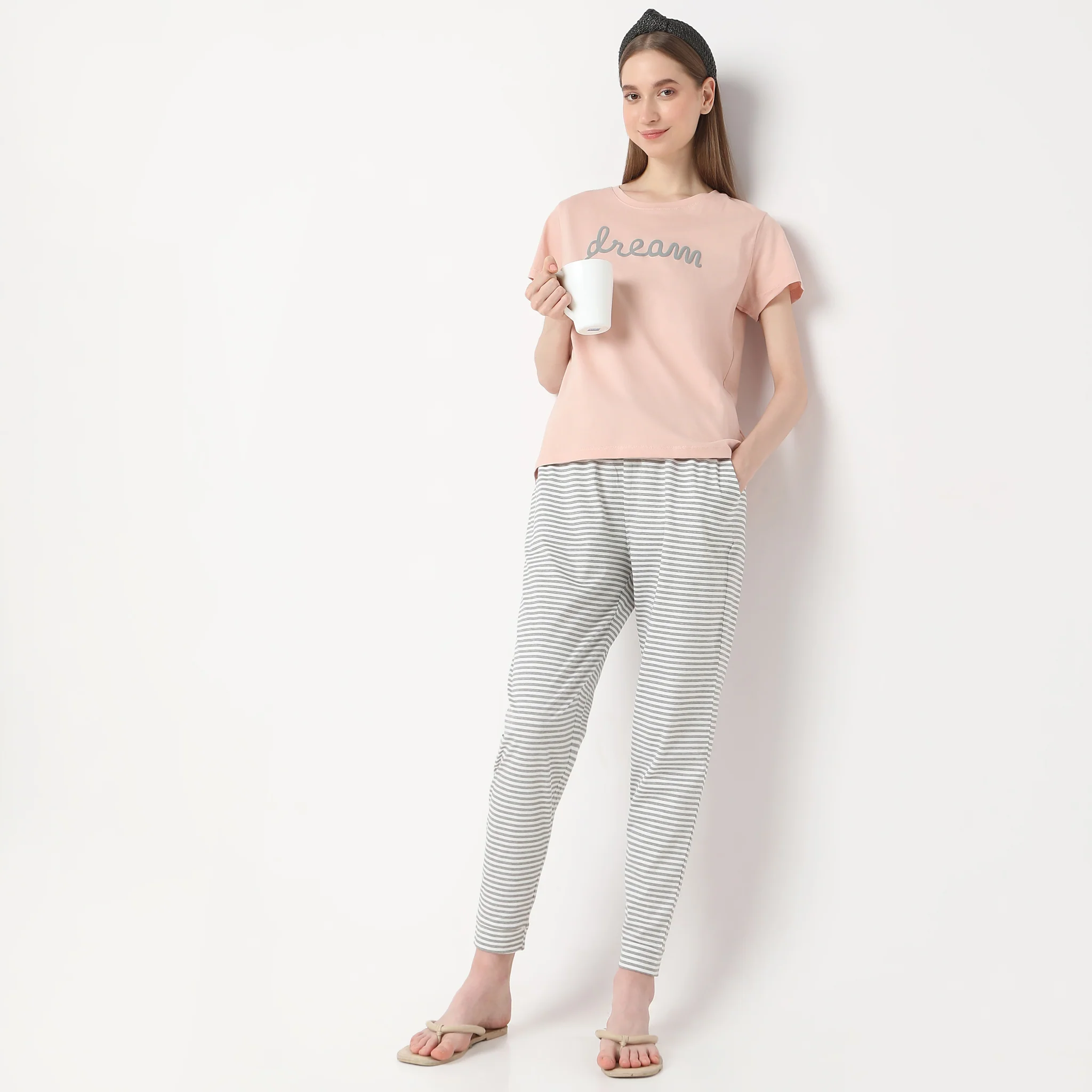 Dream Print Crew Neck Lounge T-Shirt