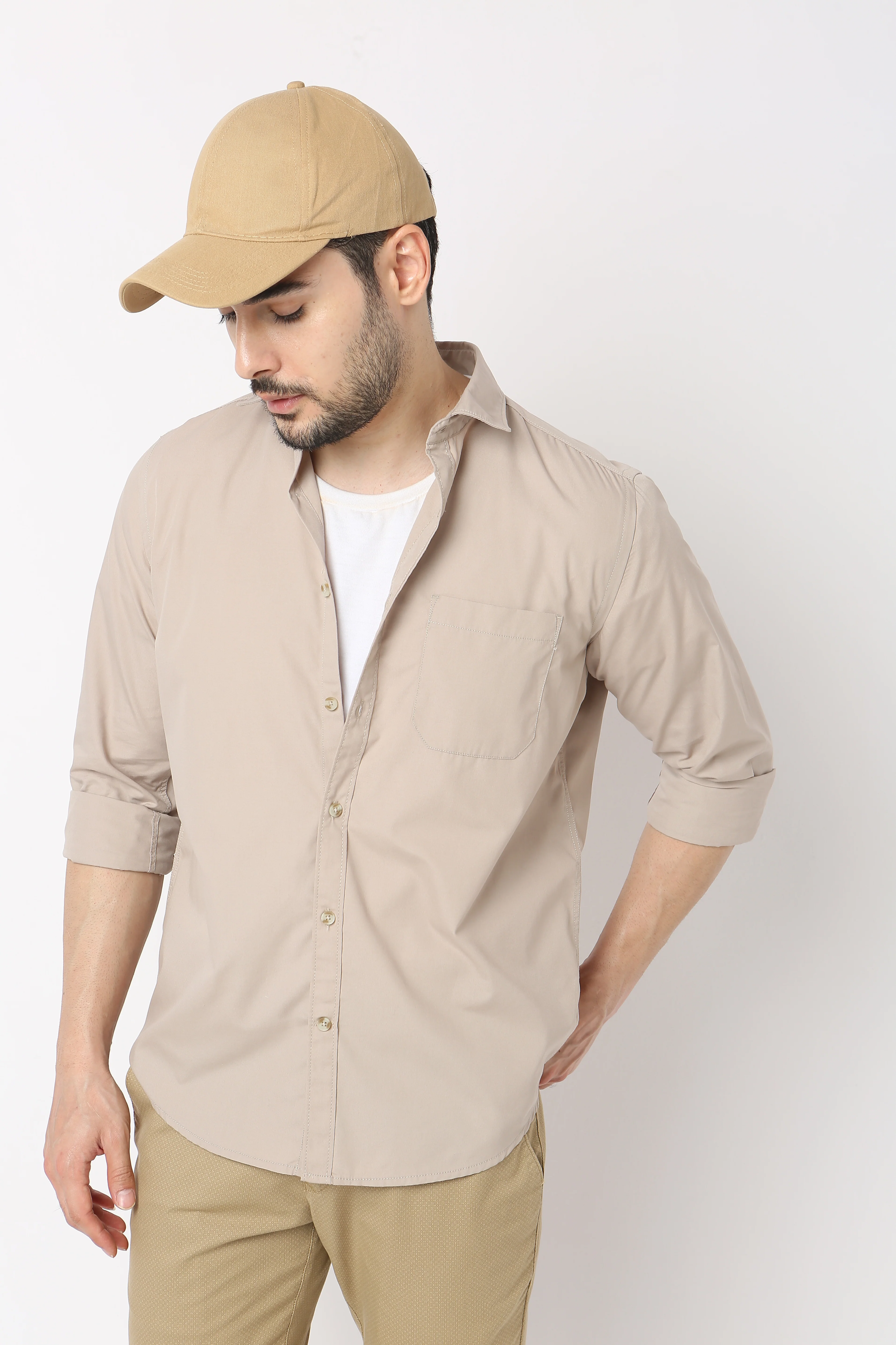 Elemental™ Shirt - Easy Care Smart Solid Casual - Full Sleeves Regular Fit - Image 17