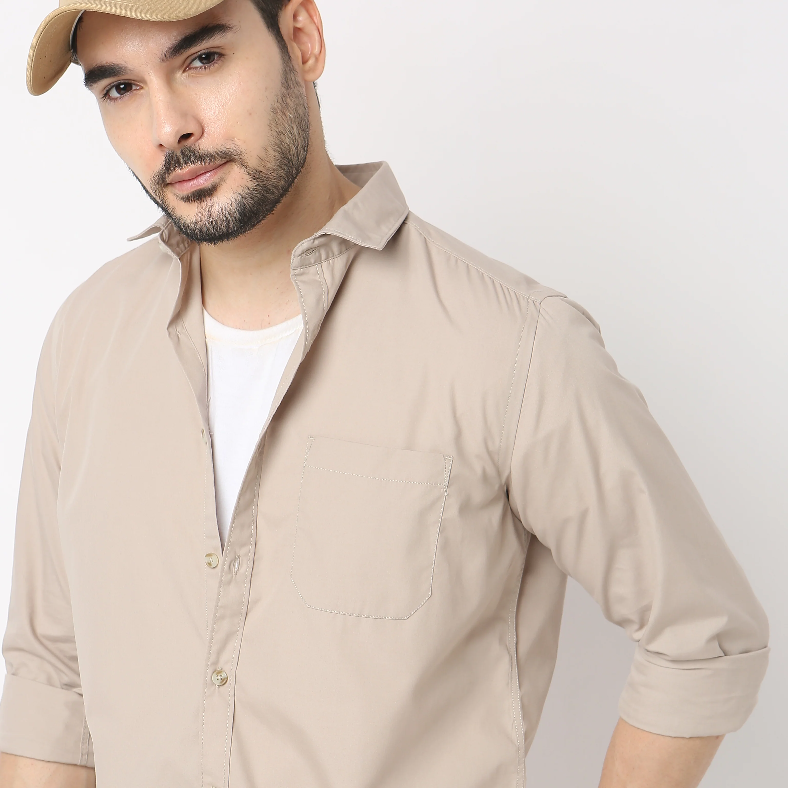 Elemental™ Shirt - Easy Care Smart Solid Casual - Full Sleeves Regular Fit - Image 19