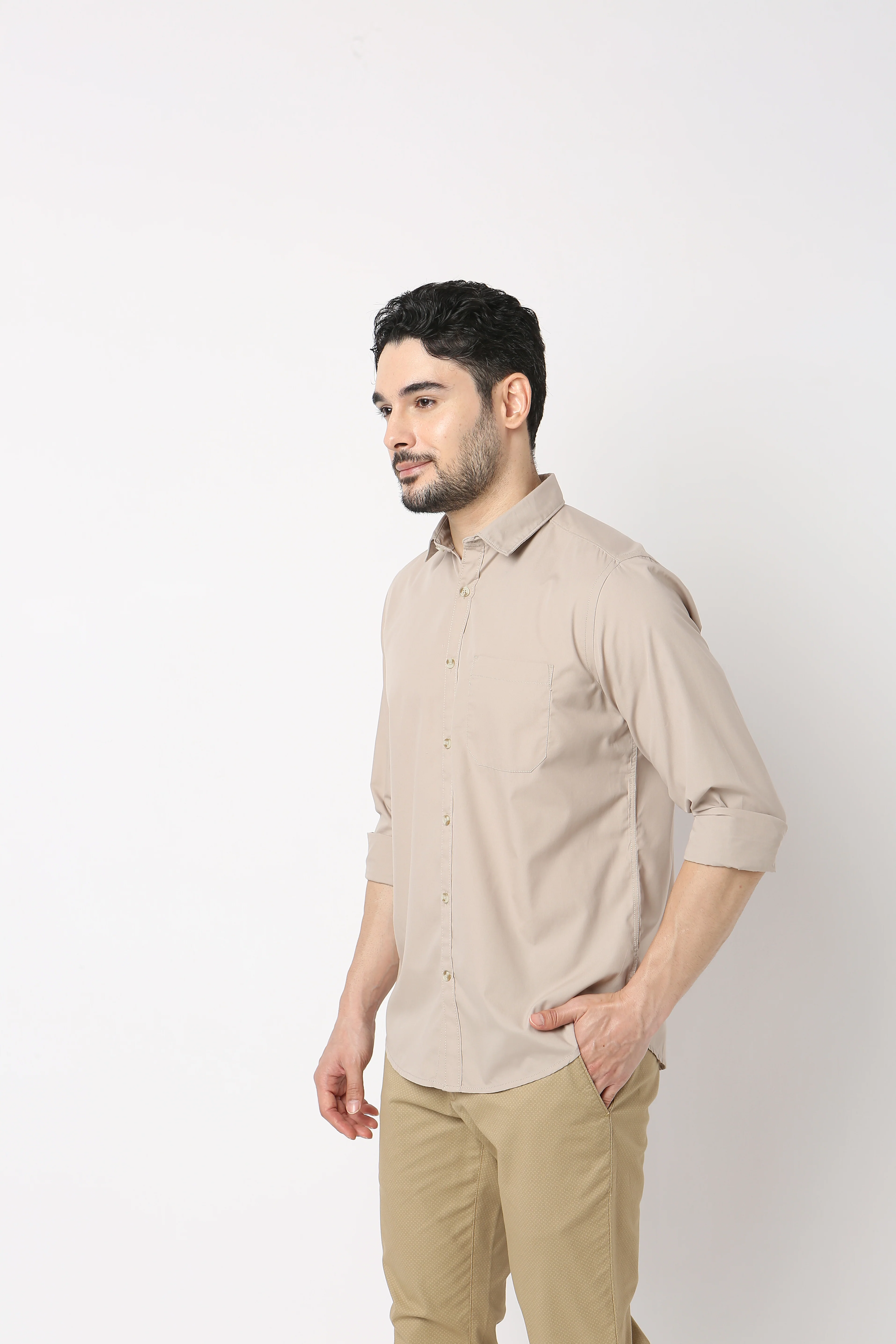 Elemental™ Shirt - Easy Care Smart Solid Casual - Full Sleeves Regular Fit - Image 20