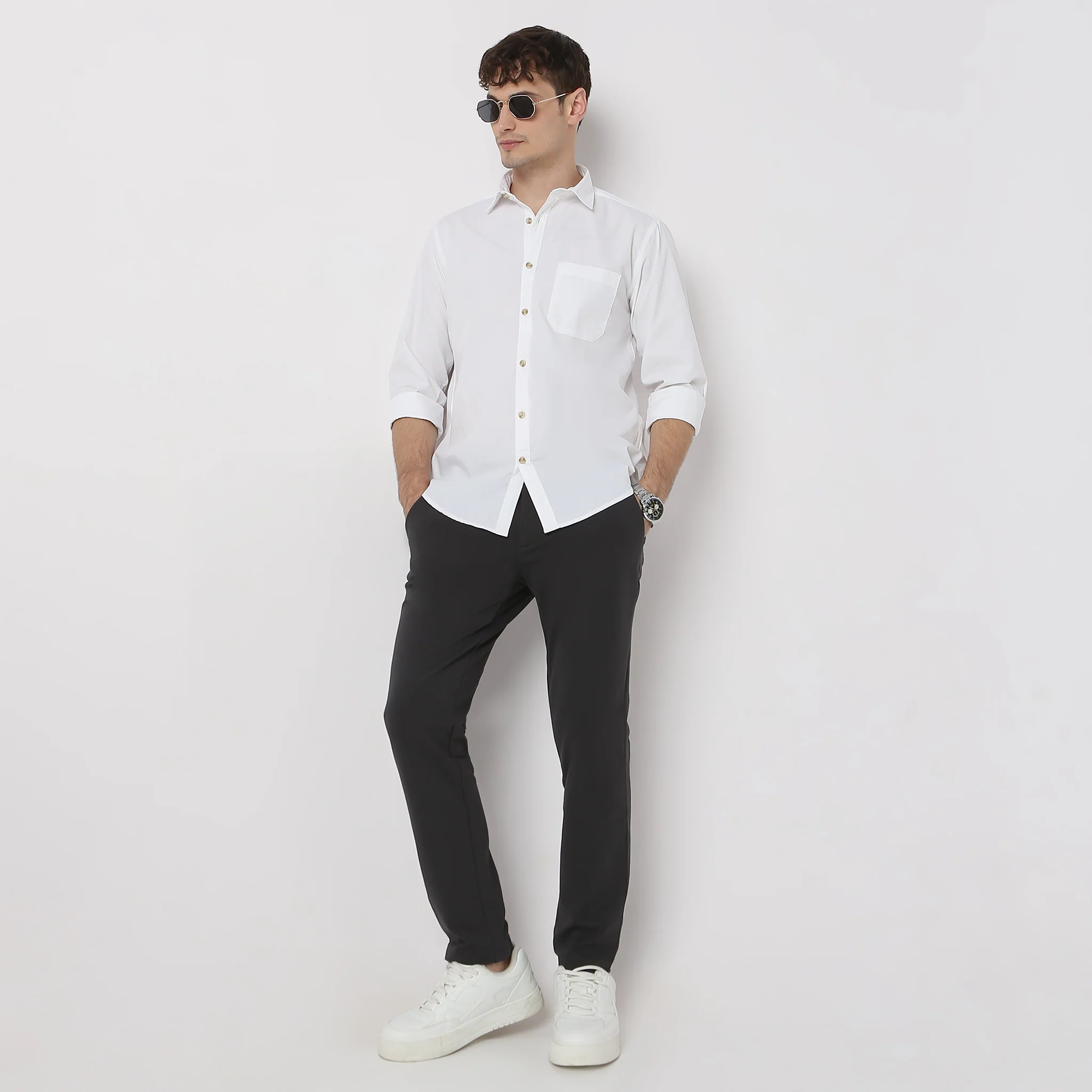 Elemental™ Shirt - Easy Care Smart Solid Casual - Full Sleeves Regular Fit - Image 21