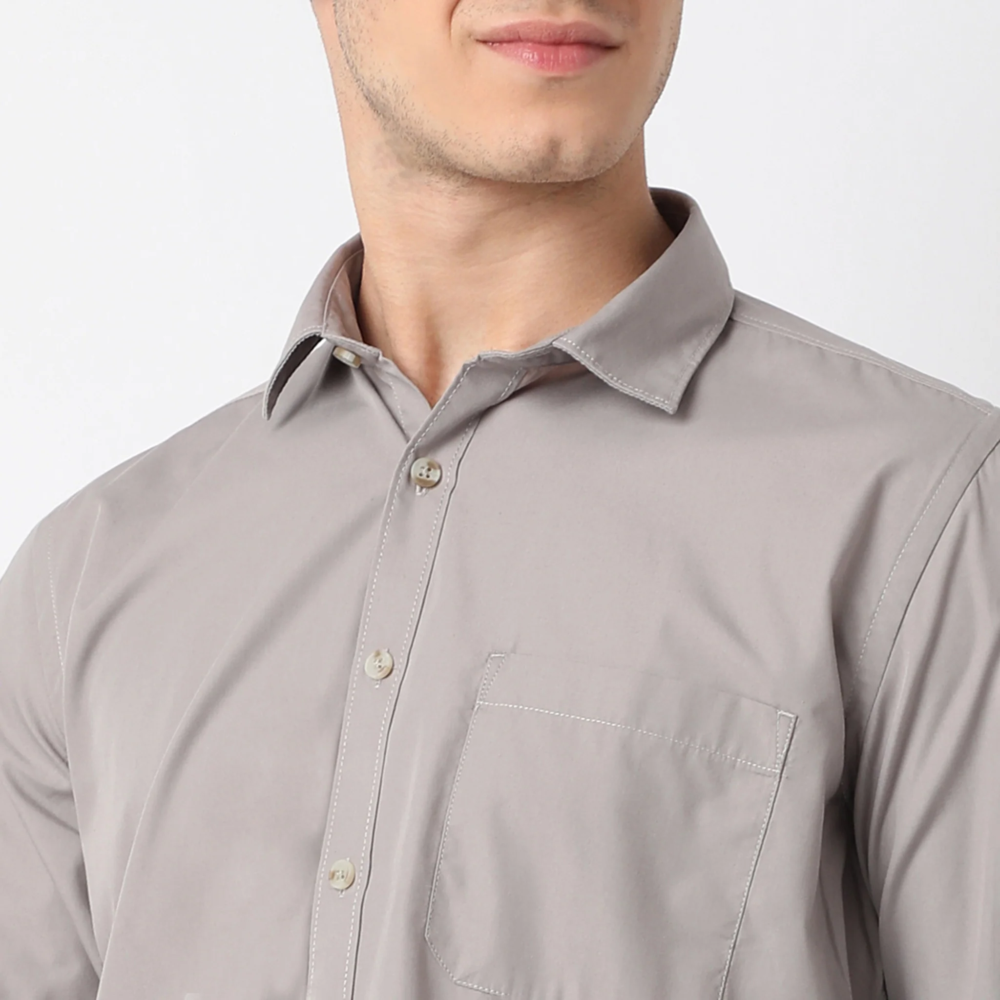 Elemental™ Shirt - Easy Care Smart Solid Casual - Full Sleeves Regular Fit - Image 29