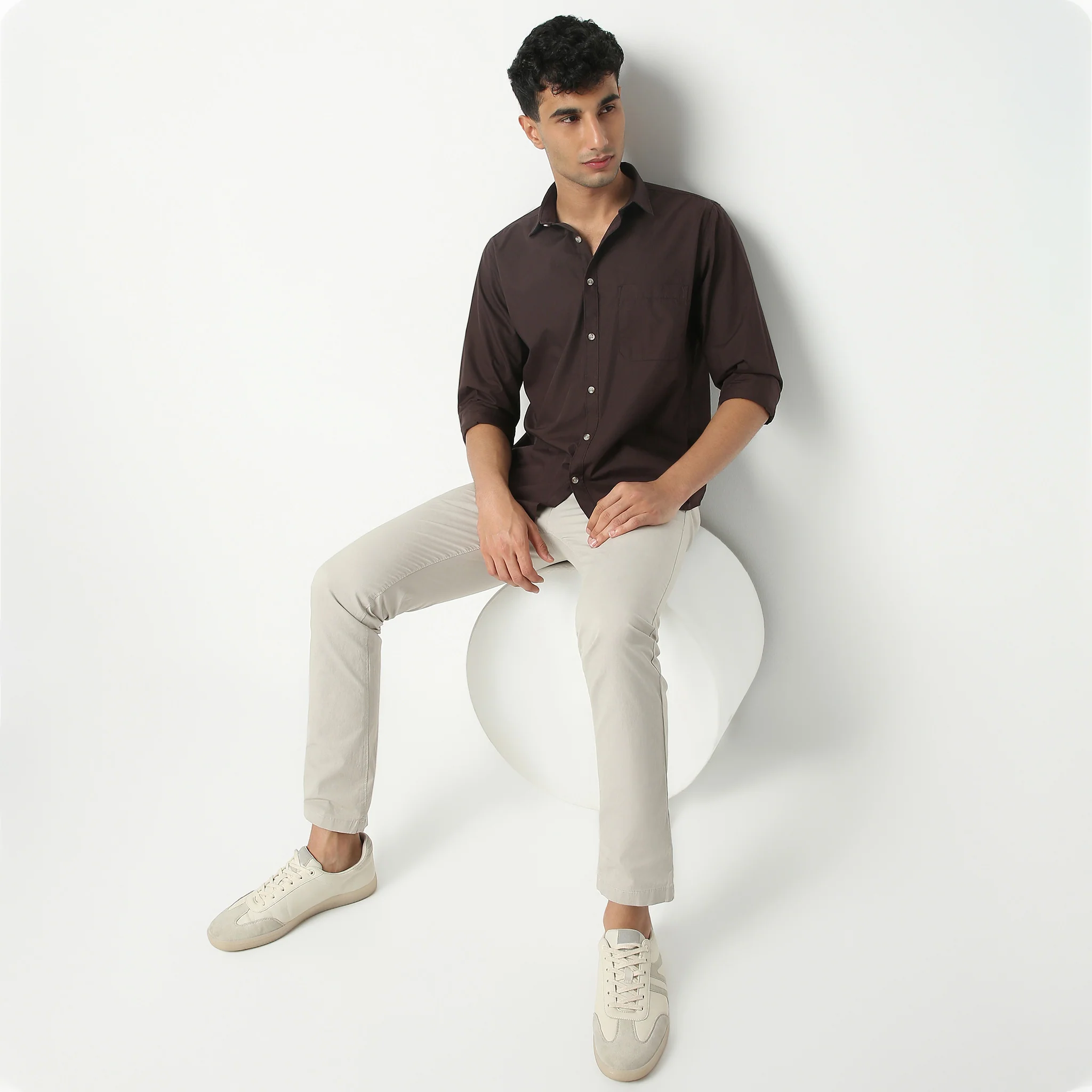 Elemental™ Shirt - Easy Care Smart Solid Casual - Full Sleeves Regular Fit - Image 32
