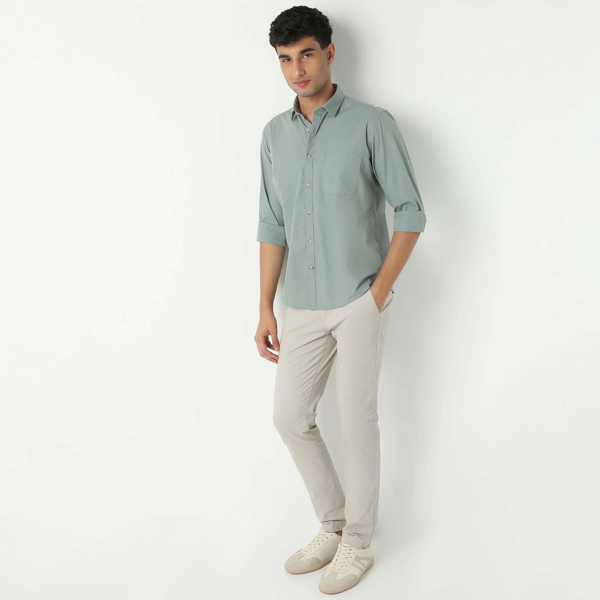 Elemental™ Shirt - Easy Care Smart Solid Casual - Full Sleeves Regular Fit - Image 36