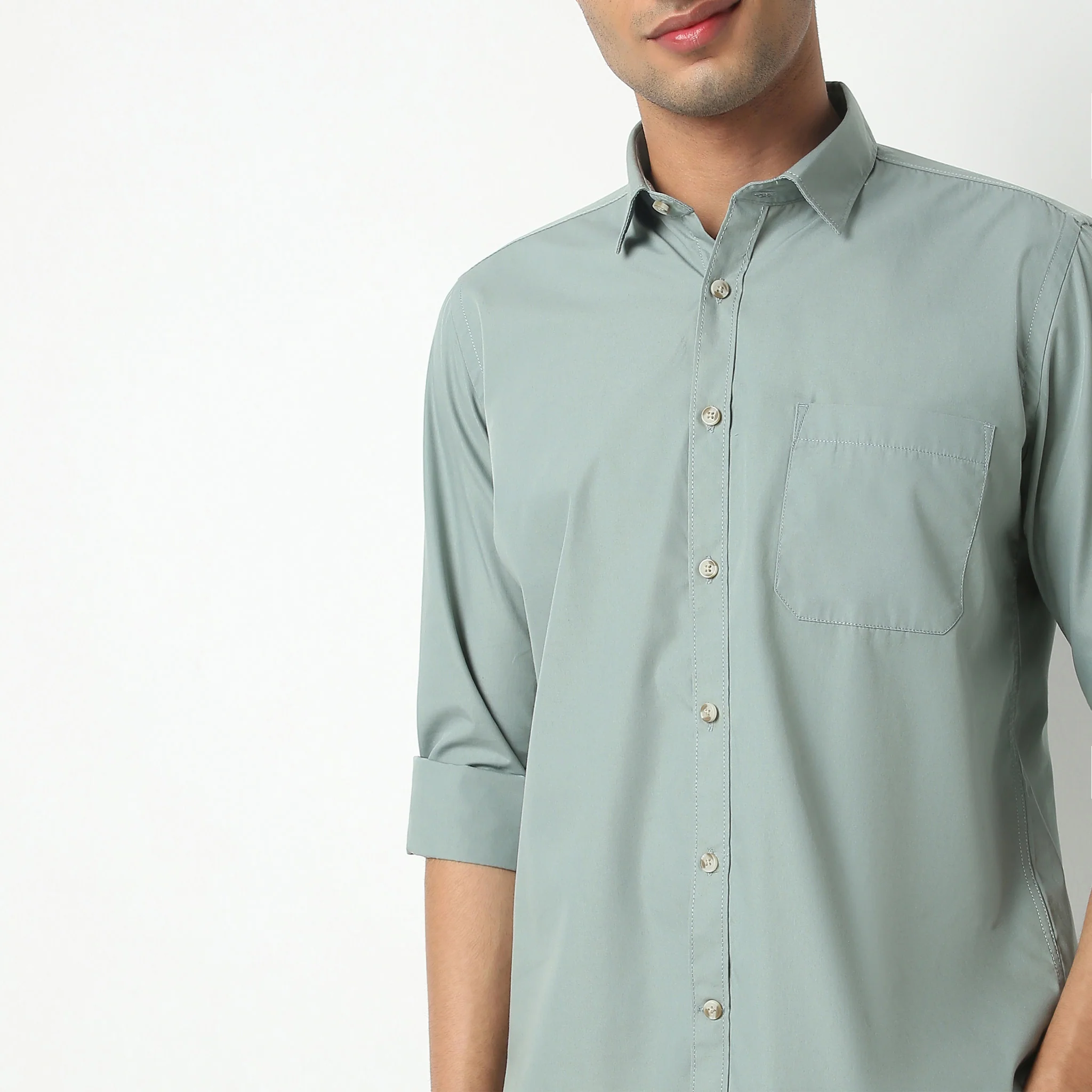 Elemental™ Shirt - Easy Care Smart Solid Casual - Full Sleeves Regular Fit - Image 39