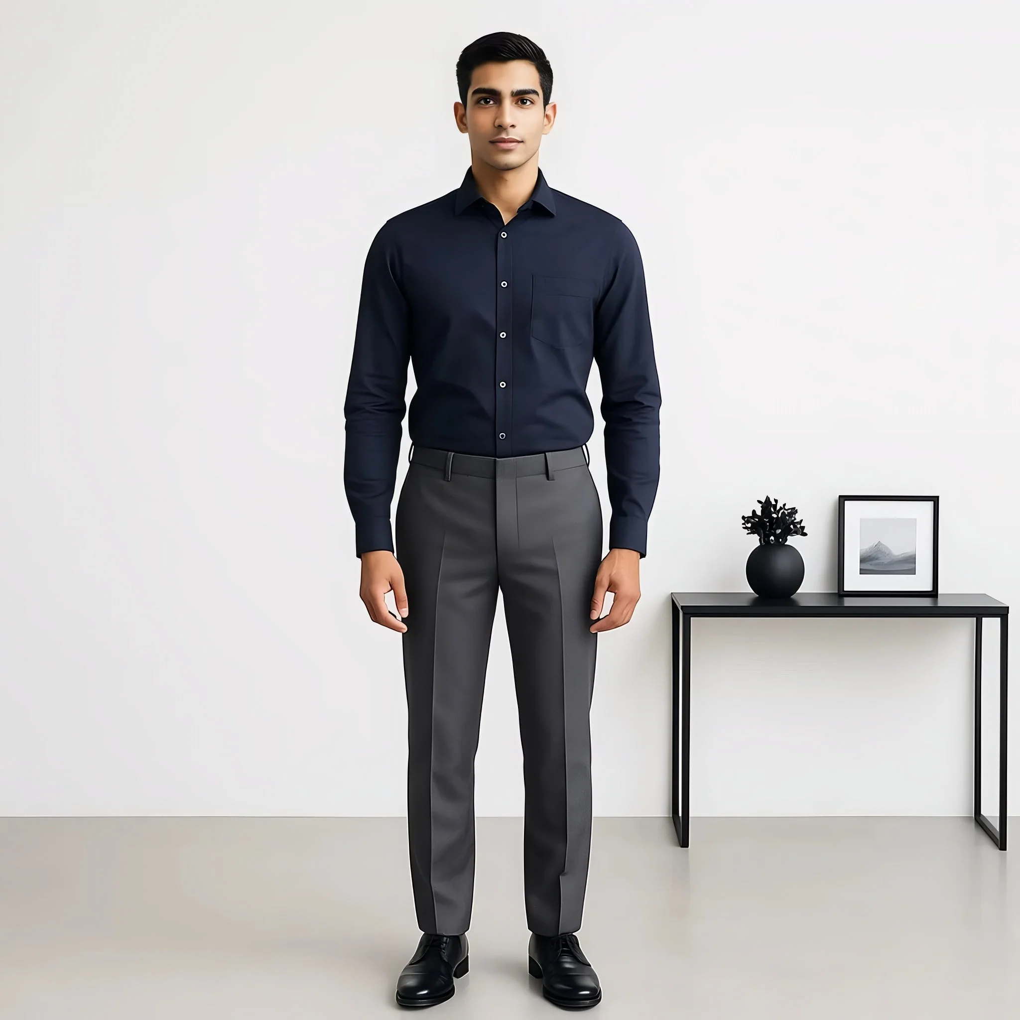 Elemental™ Shirt - Easy Care Smart Solid Casual - Full Sleeves Regular Fit - Image 52