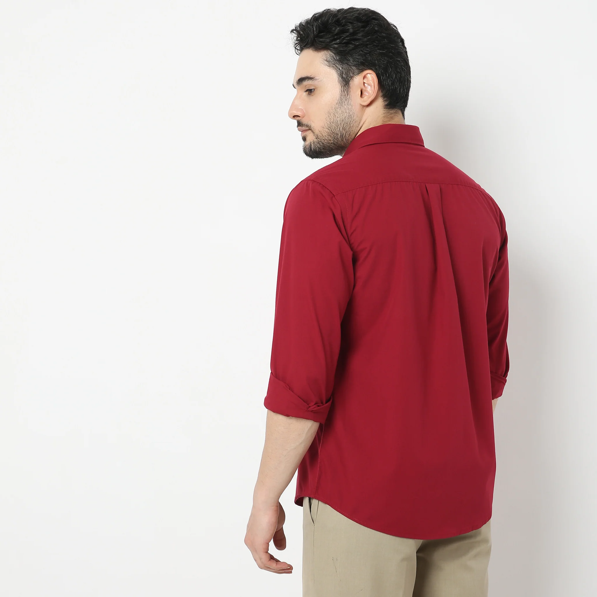 Elemental™ Shirt - Easy Care Smart Solid Casual - Full Sleeves Regular Fit - Image 8