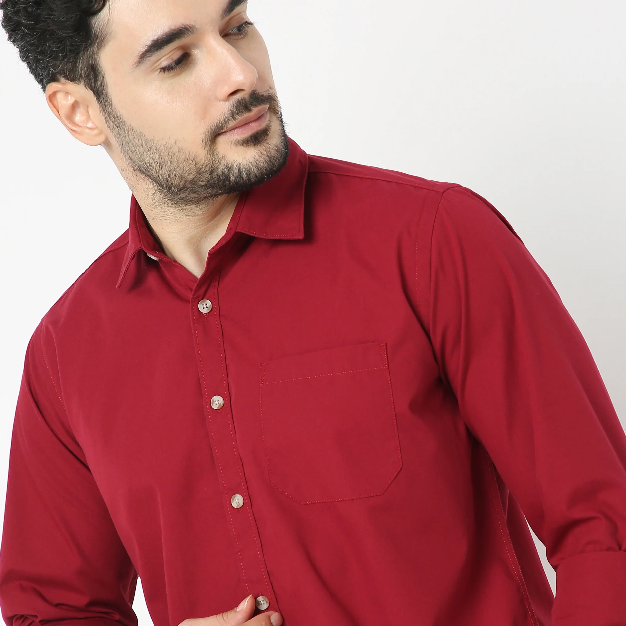 Elemental™ Shirt - Easy Care Smart Solid Casual - Full Sleeves Regular Fit - Image 9