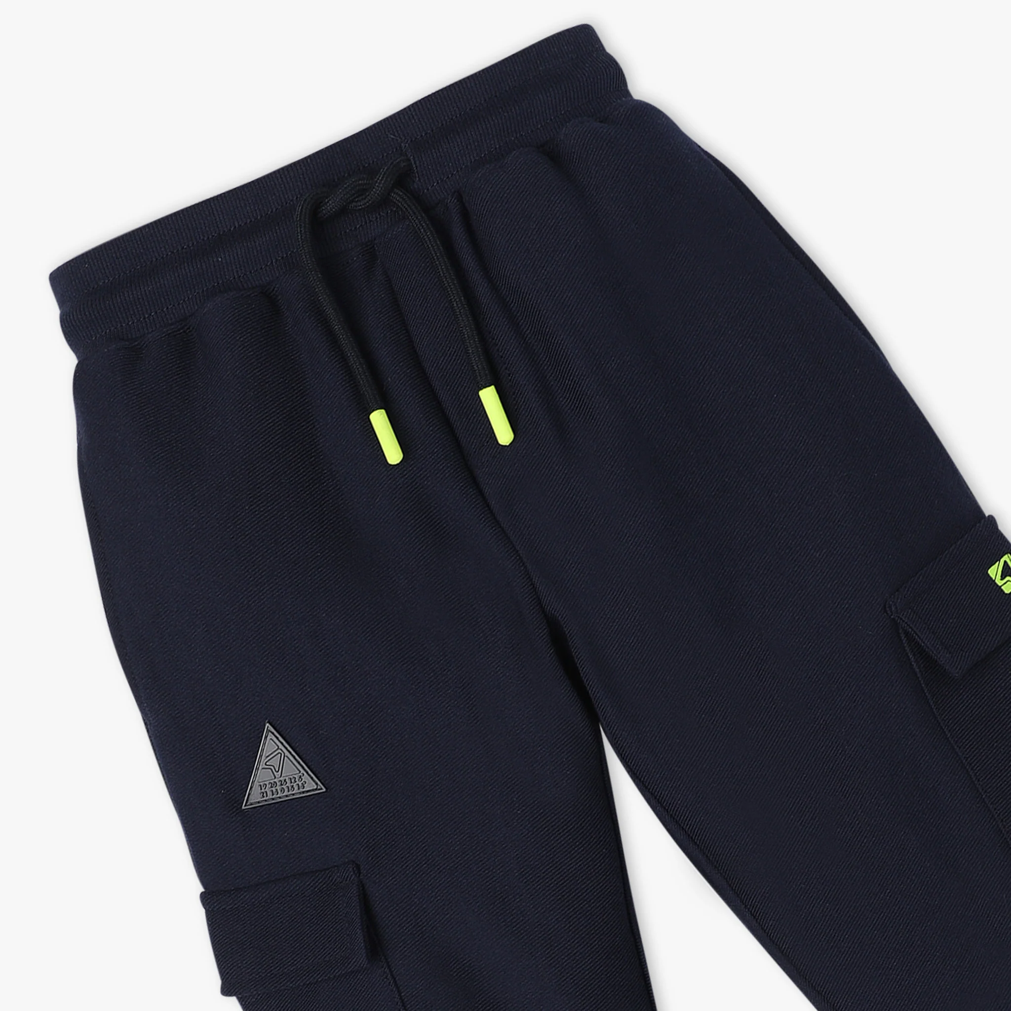 Boys Full Length Solid Pop Jog Cargo Pocket Fashion Jogger - Image 3