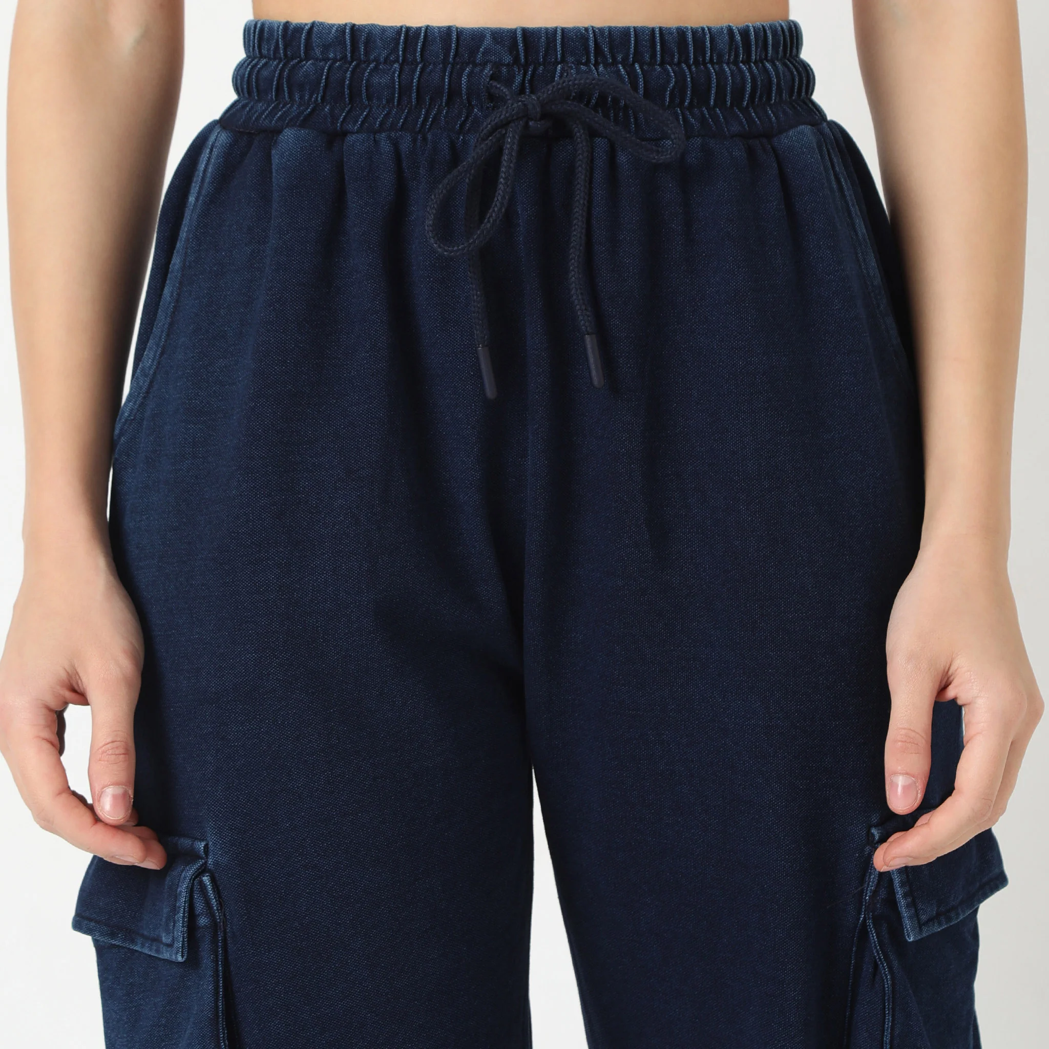 Full Length Sports Athleisure Mid Rise Pants - Image 4