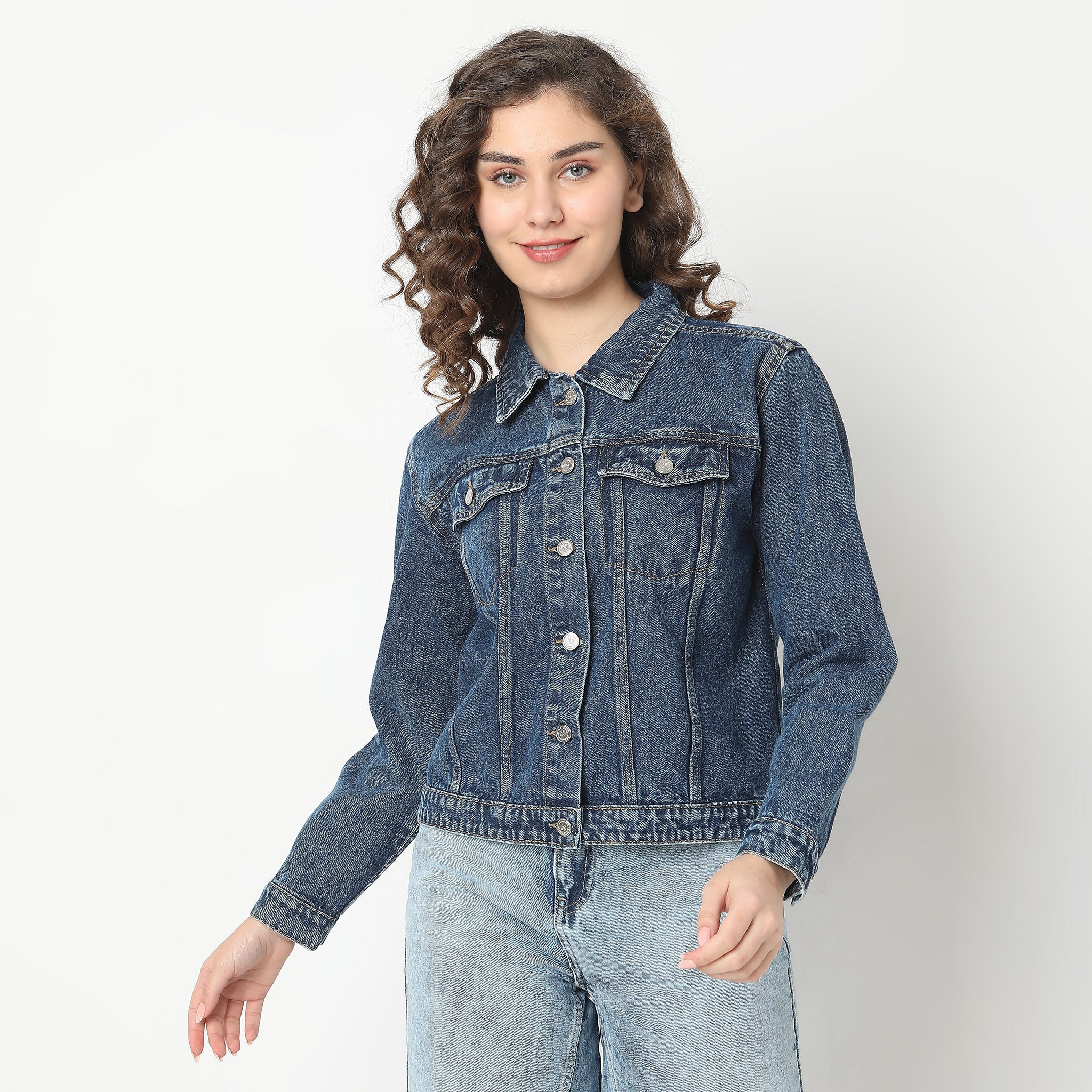 Regular Fit Denim Jacket - Image 2