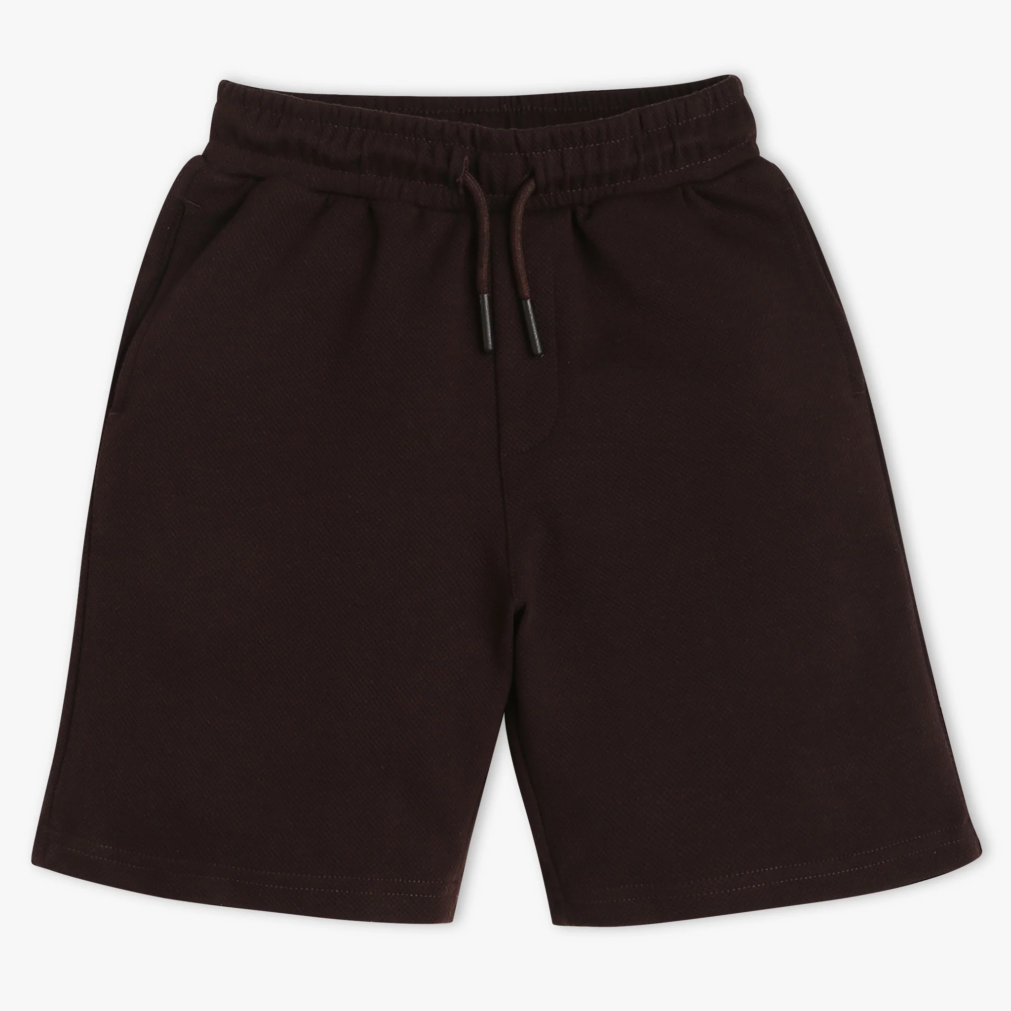 Boys Knee Length Solid Shorts