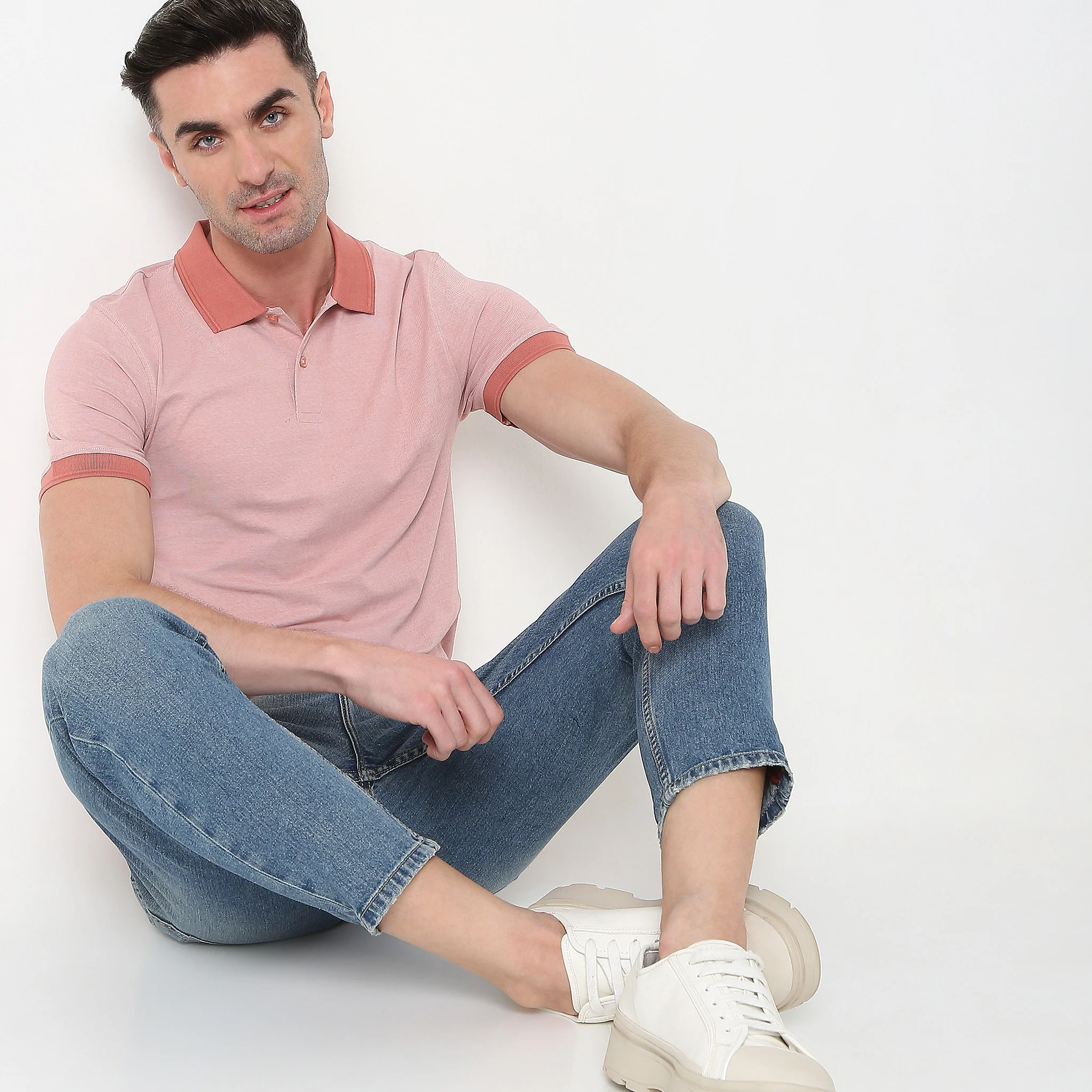 Stellar Polo Mercerised Cotton Jersey Knit Regular Fit T-Shirt - Image 6
