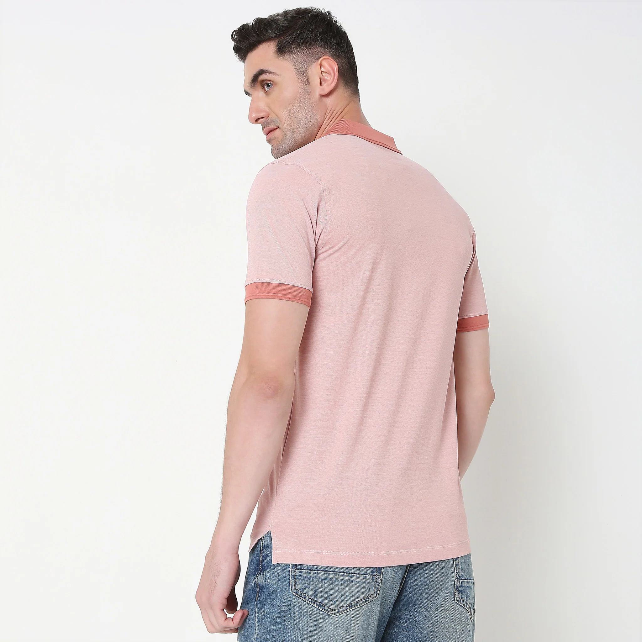 Stellar Polo Mercerised Cotton Jersey Knit Regular Fit T-Shirt - Image 8