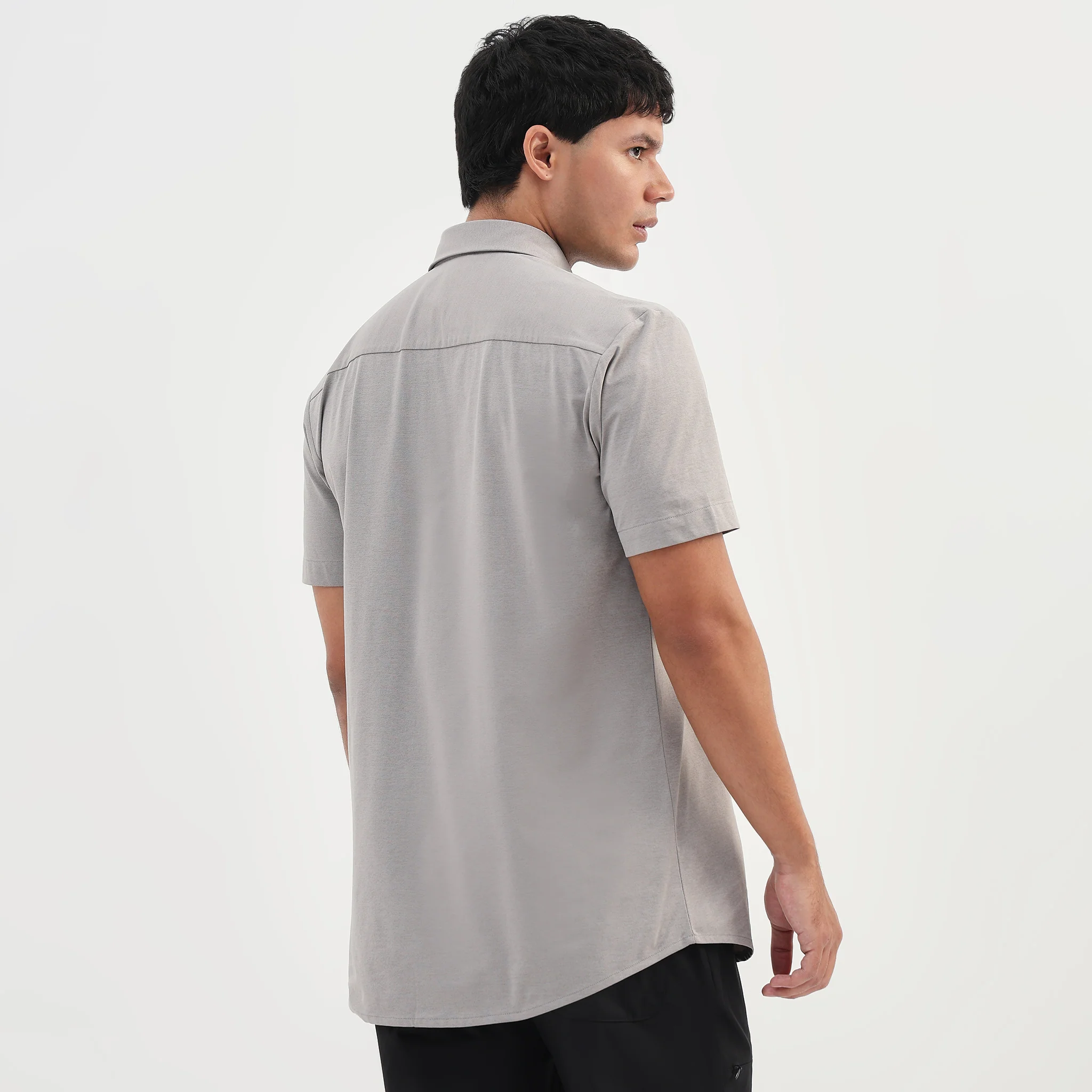 Travelator™ 2025 Shirt - 4-Way Ultra Stretch Slim Fit Wash & Wear - "Zero Top Stitch" - Saville Row Finish Half Sleeves-Made For Travel - Image 13