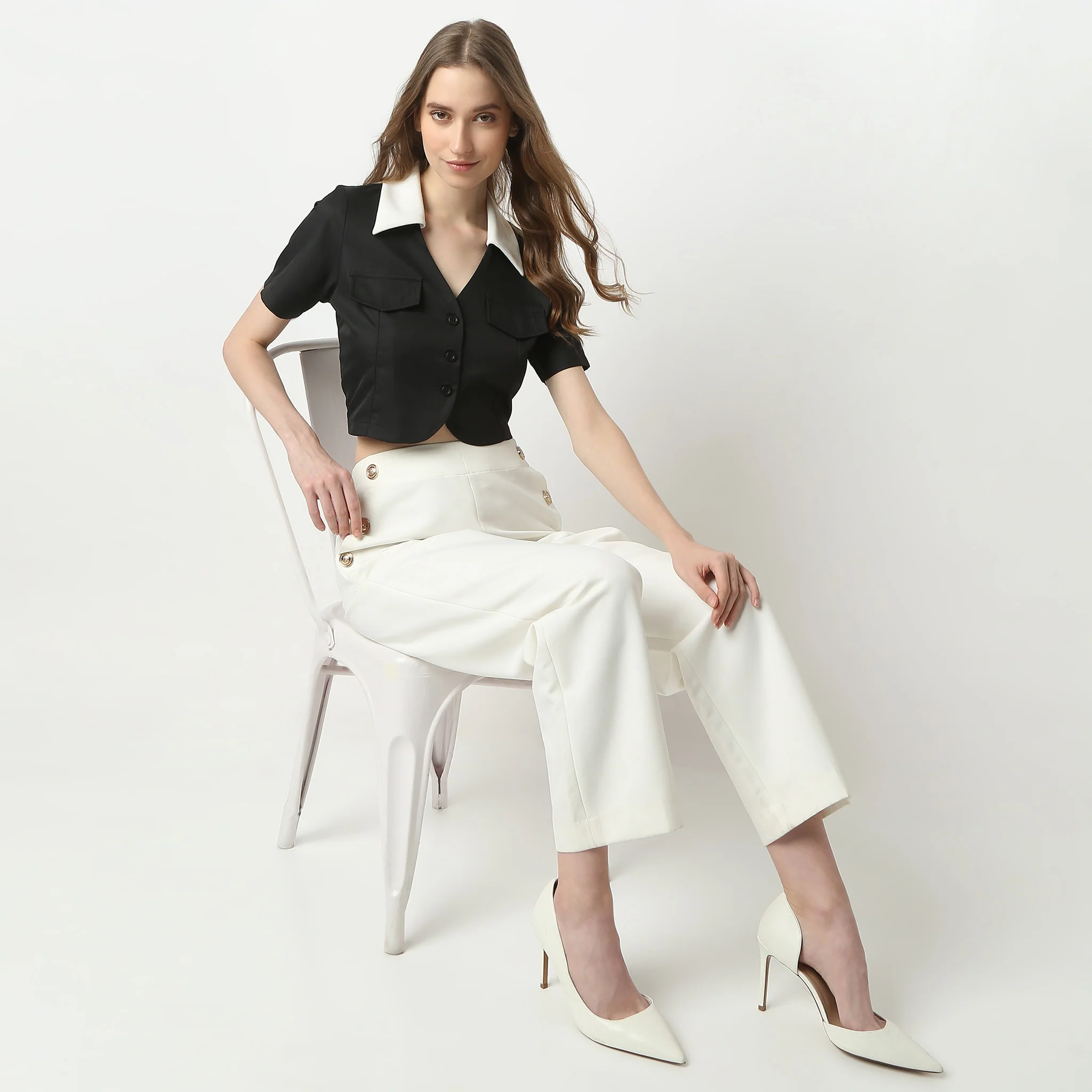 Solid Short Sleeve Betty Shirt