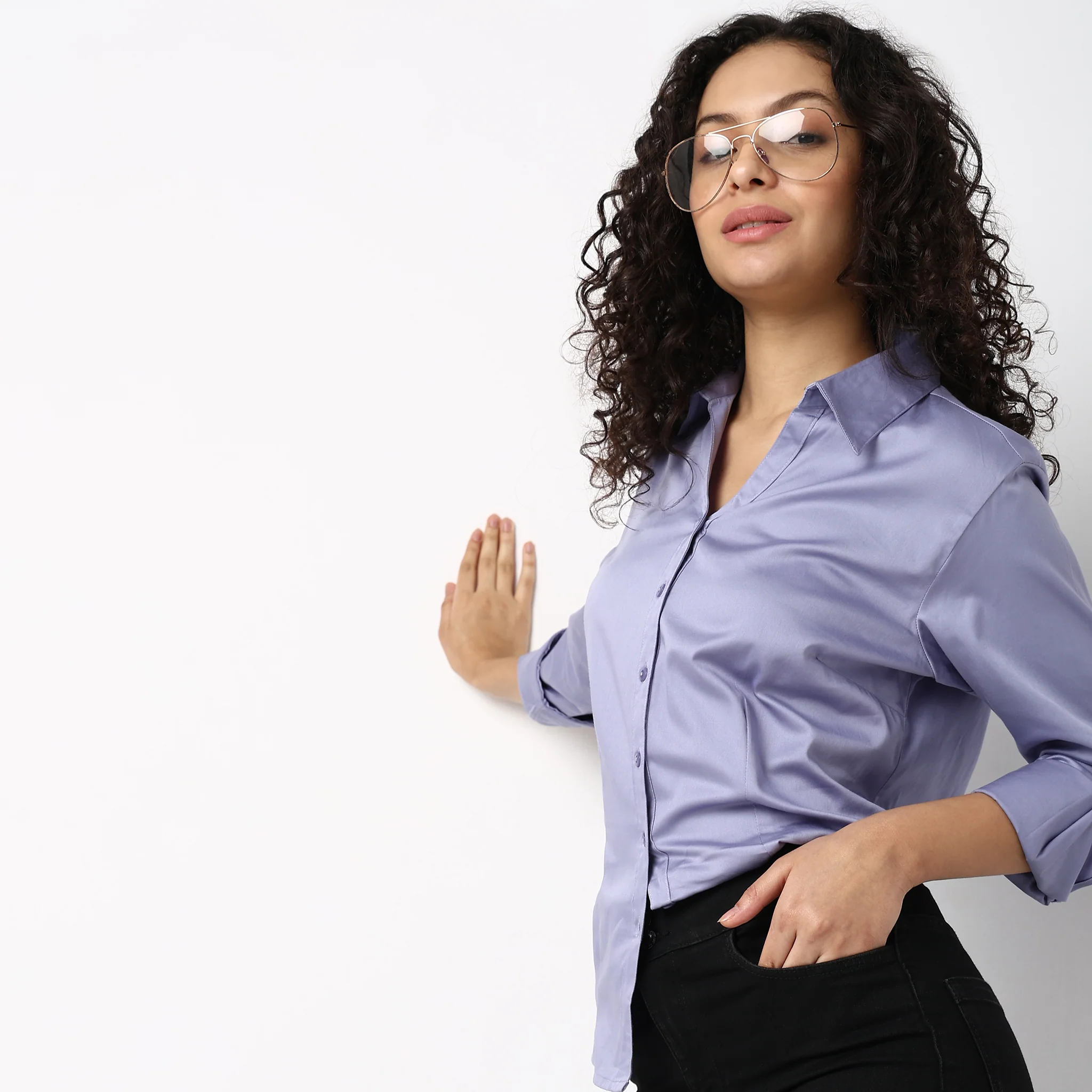 Regular Fit Solid Shirt - Image 12
