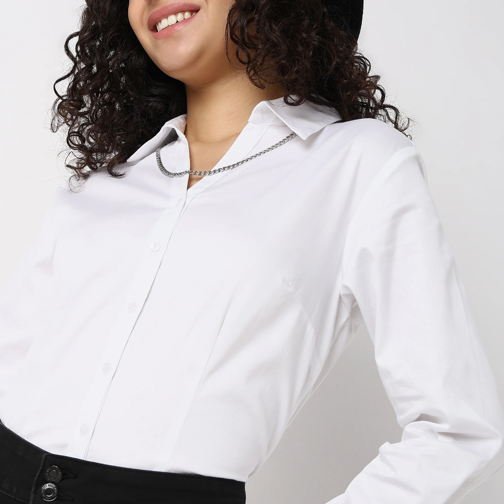 Regular Fit Solid Shirt - Image 5