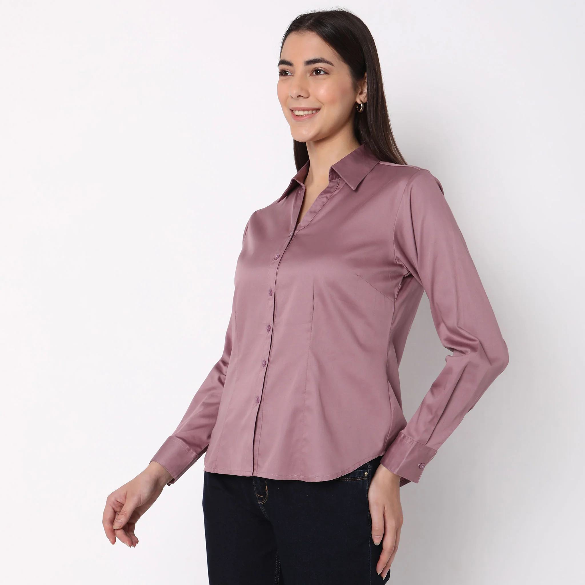 Regular Fit Solid Shirt - Image 9