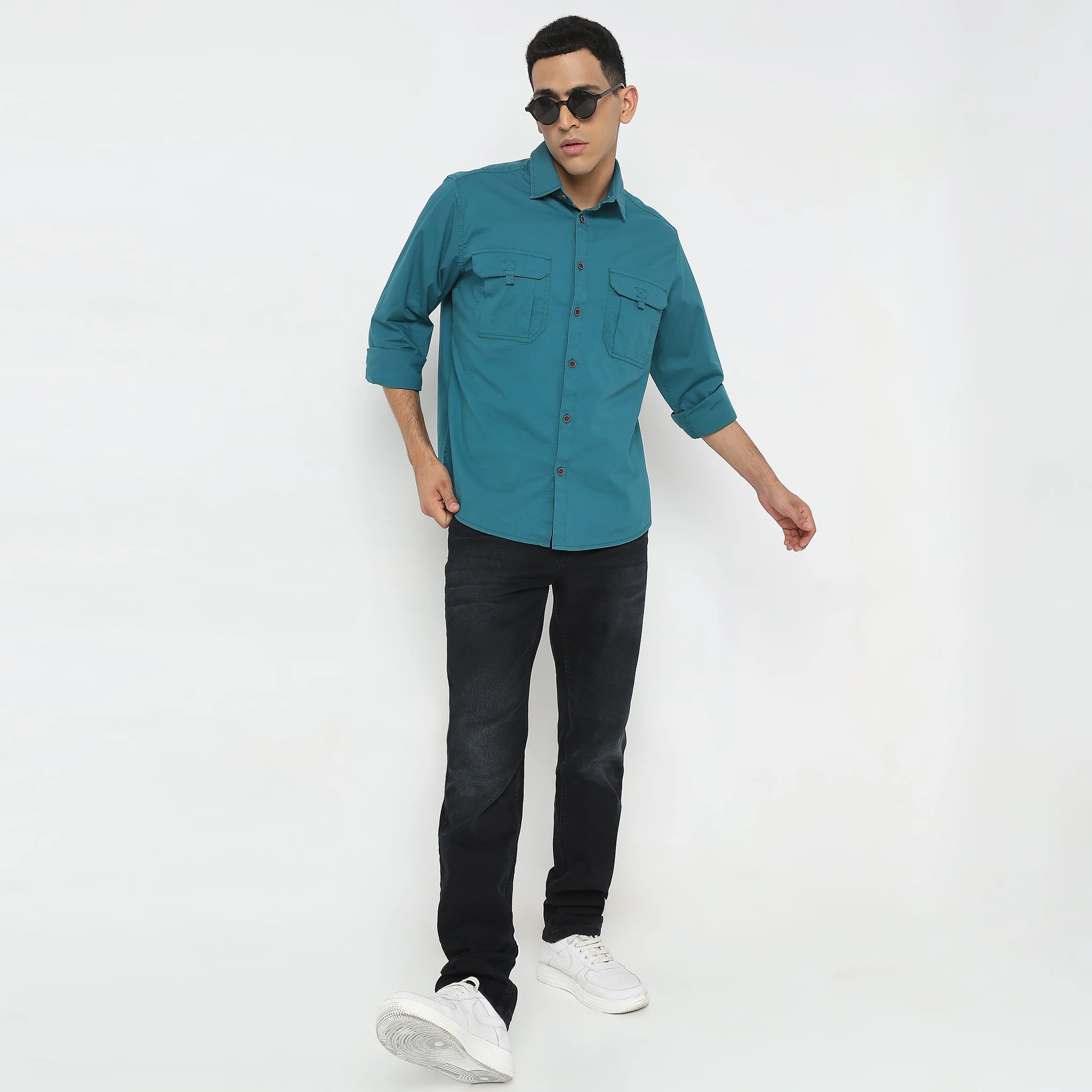 Regular Fit Solid Shirt - Image 16