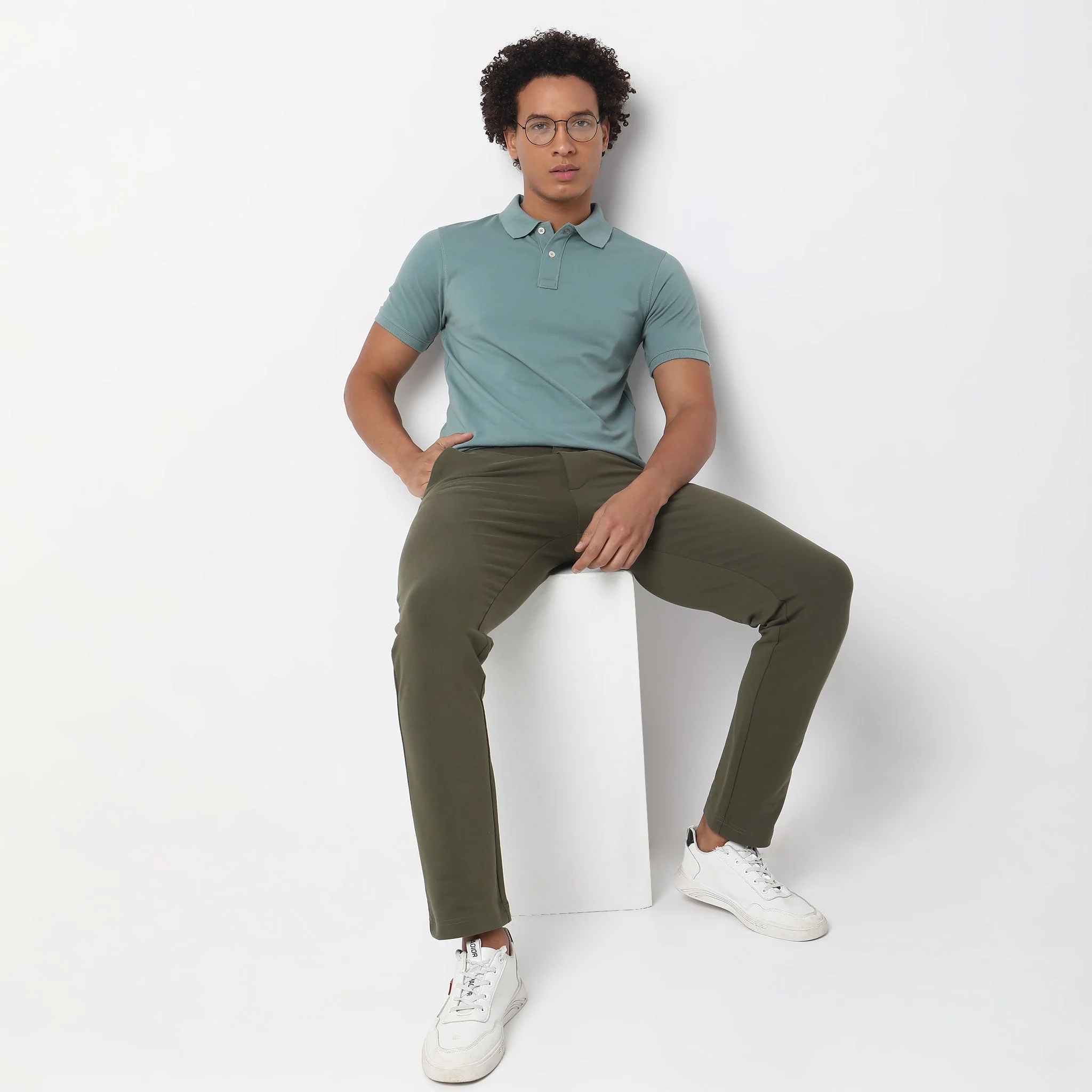Double Dyed Polo™ T-Shirt With Anti-Curl Collar Pique Knit - Image 16