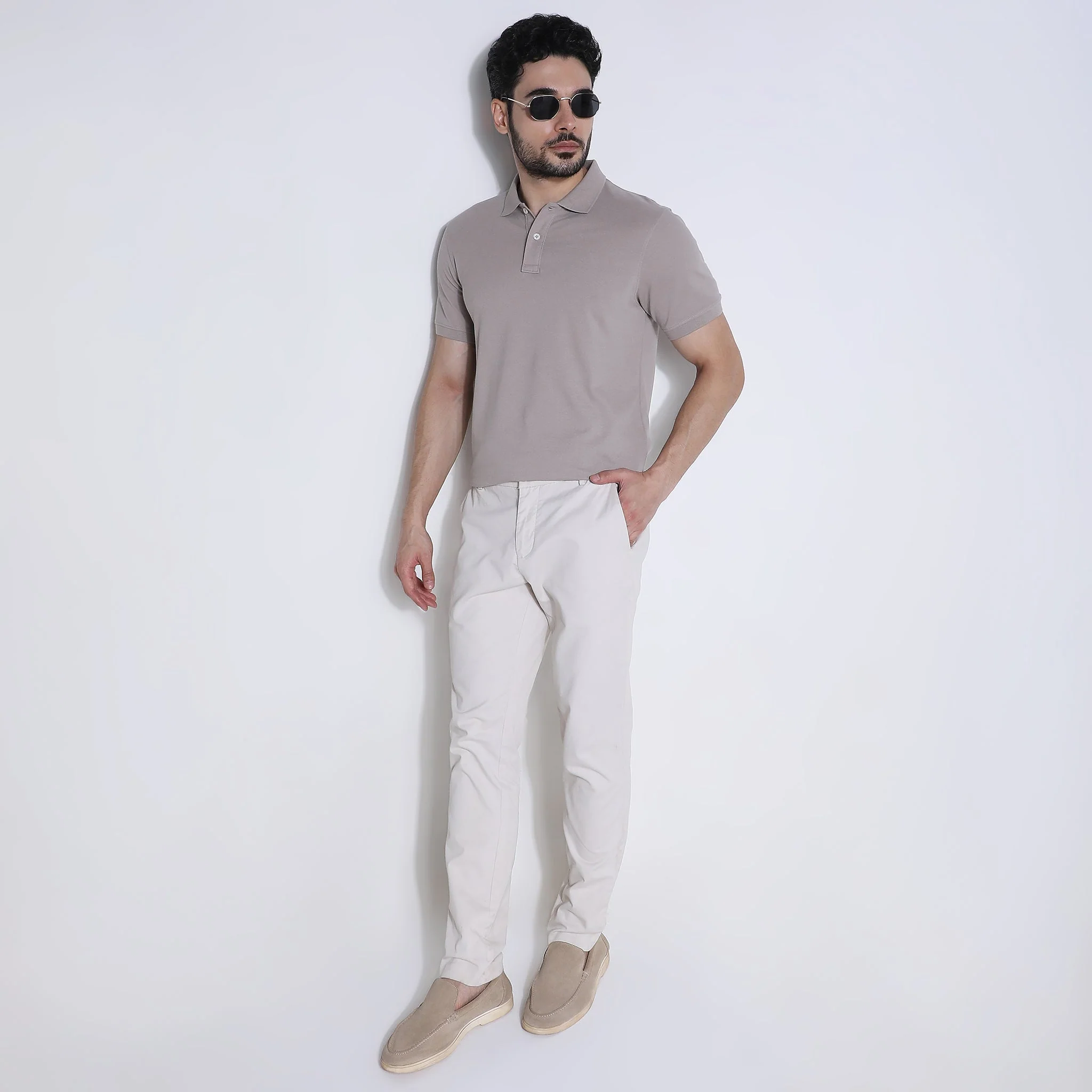 Double Dyed Polo™ T-Shirt With Anti-Curl Collar Pique Knit - Image 28