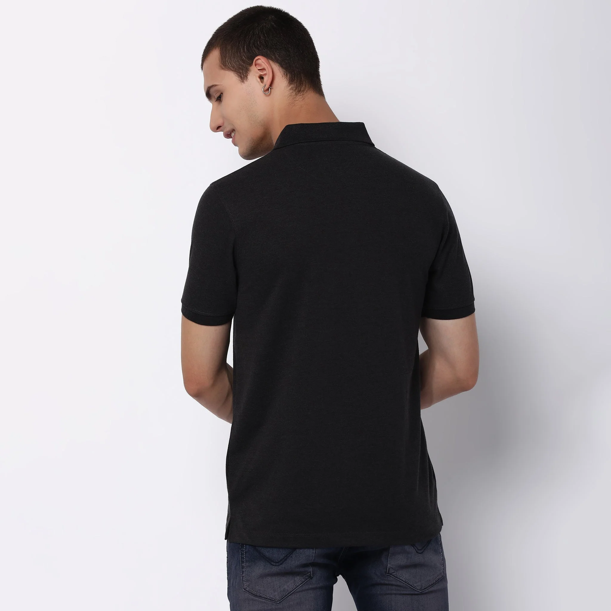 Double Dyed Polo™ T-Shirt With Anti-Curl Collar Pique Knit - Image 33