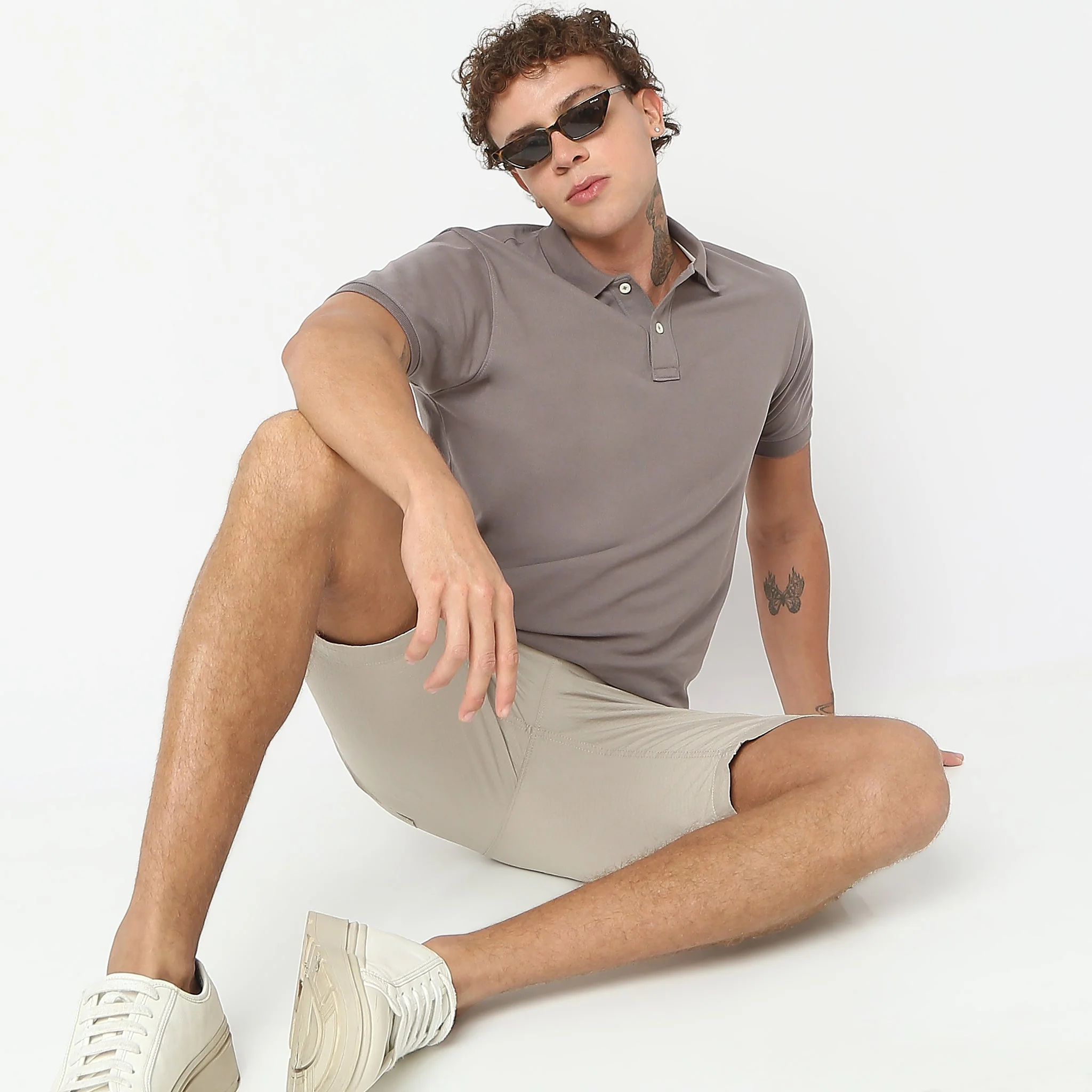 Double Dyed Polo™ T-Shirt With Anti-Curl Collar Pique Knit - Image 41