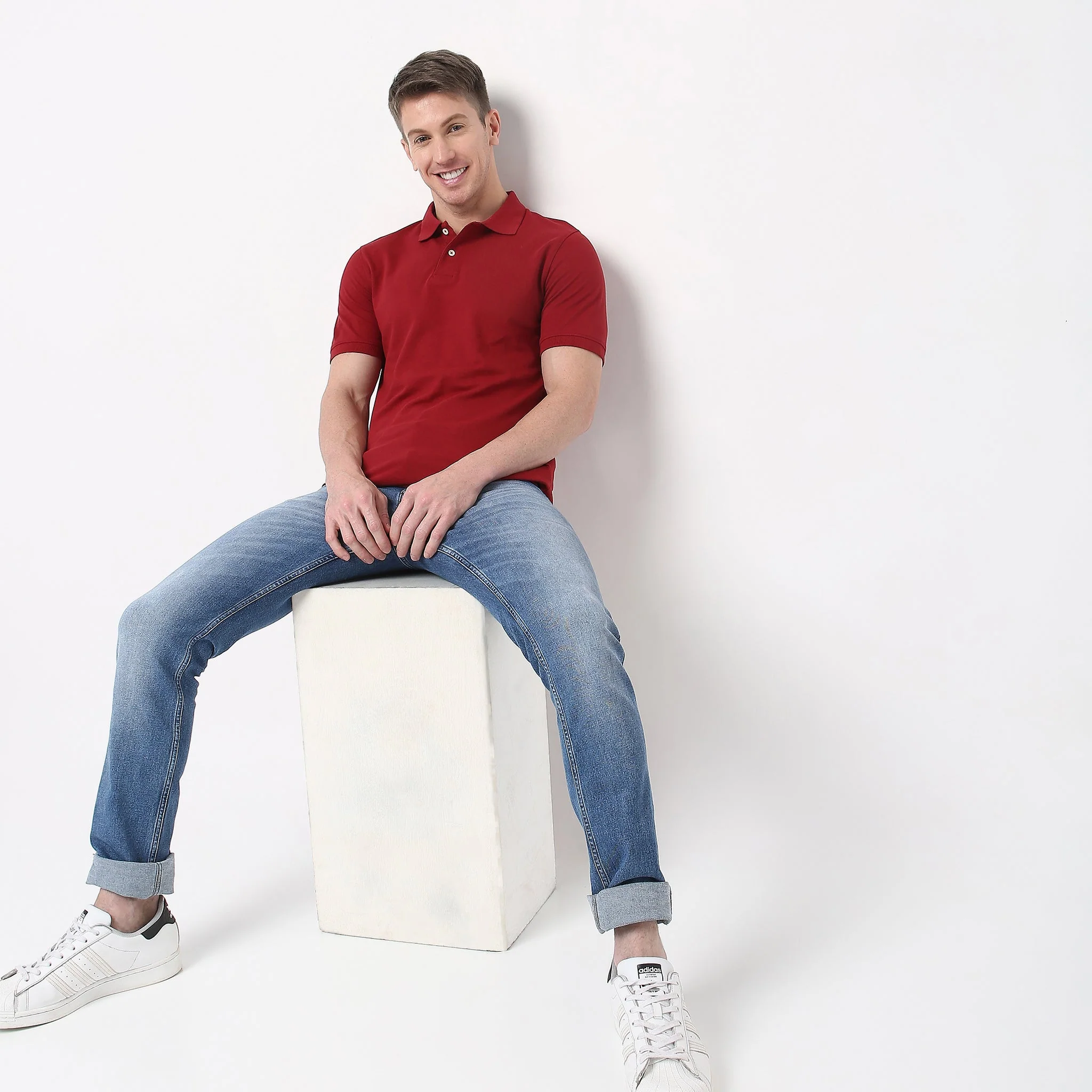 Double Dyed Polo™ T-Shirt With Anti-Curl Collar Pique Knit - Image 65