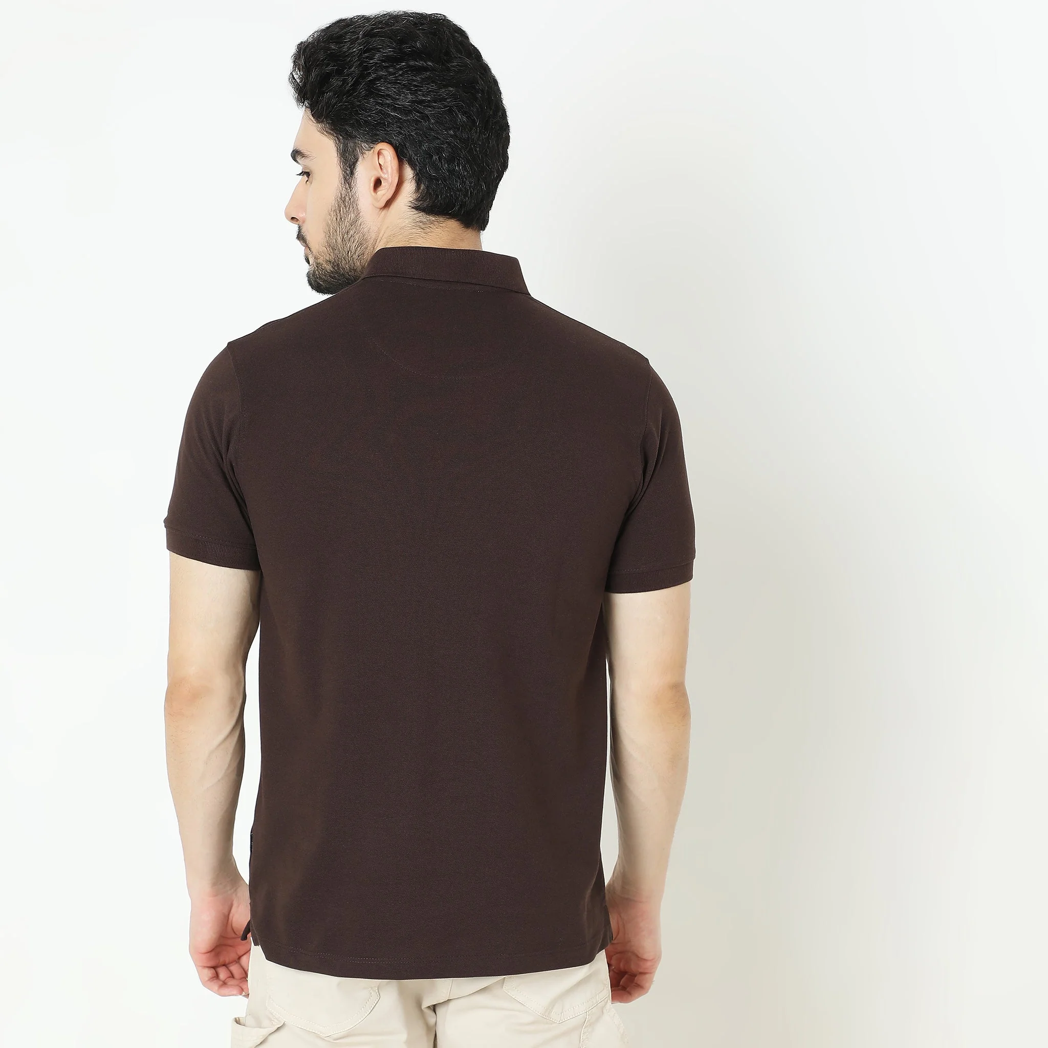 Double Dyed Polo™ T-Shirt With Anti-Curl Collar Pique Knit - Image 68