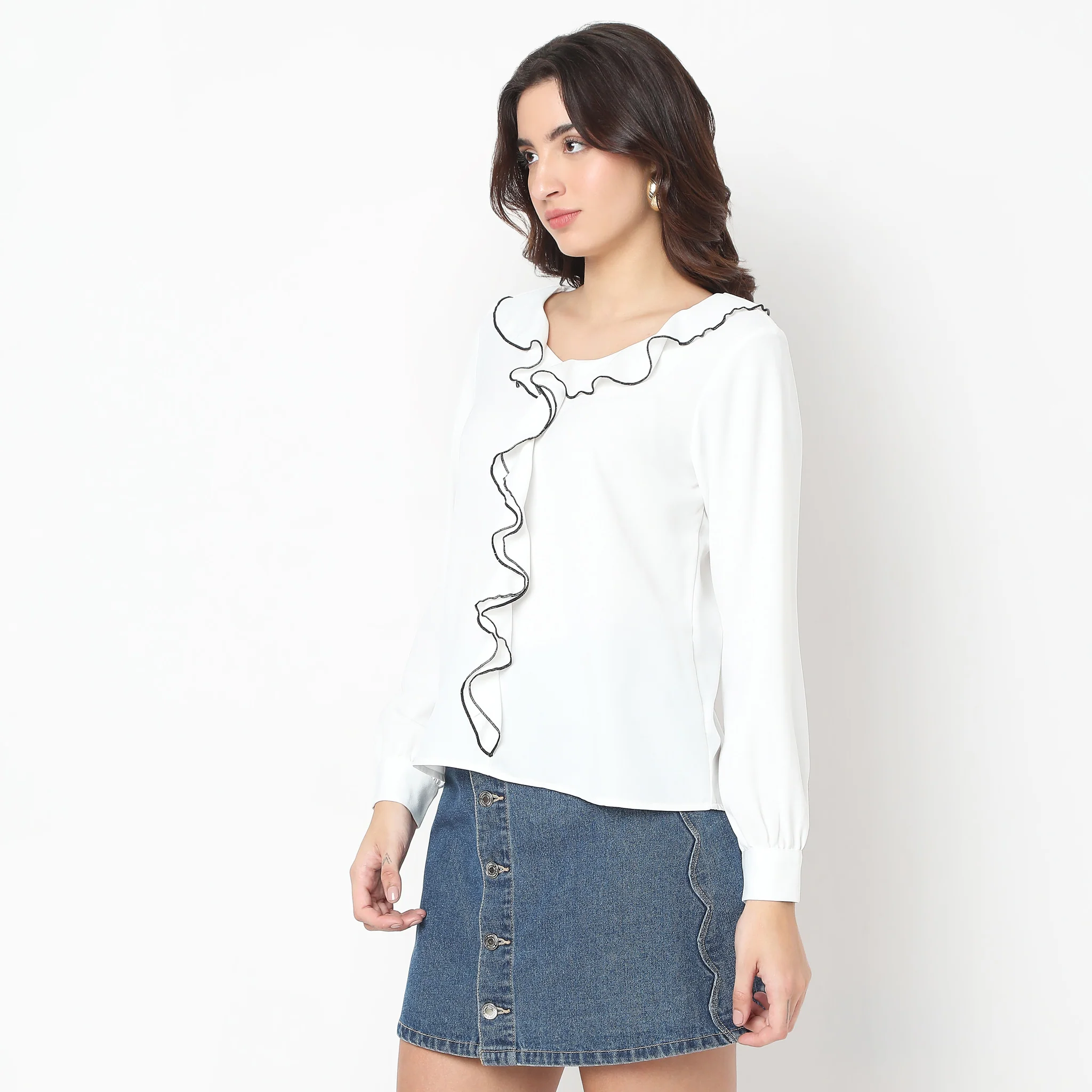 Regular Fit Solid Top - Image 5