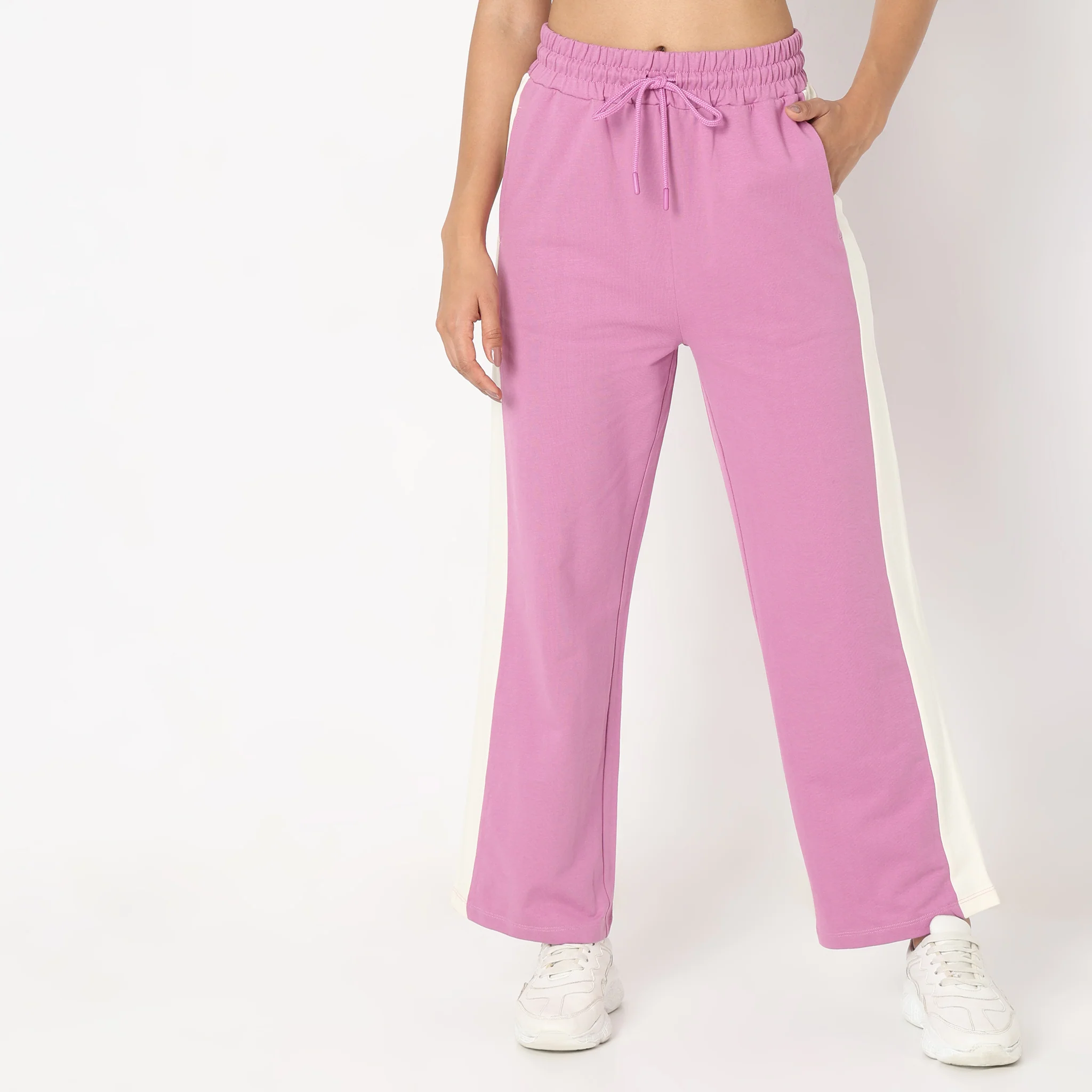 Regular Fit Solid Trackpants - Image 8