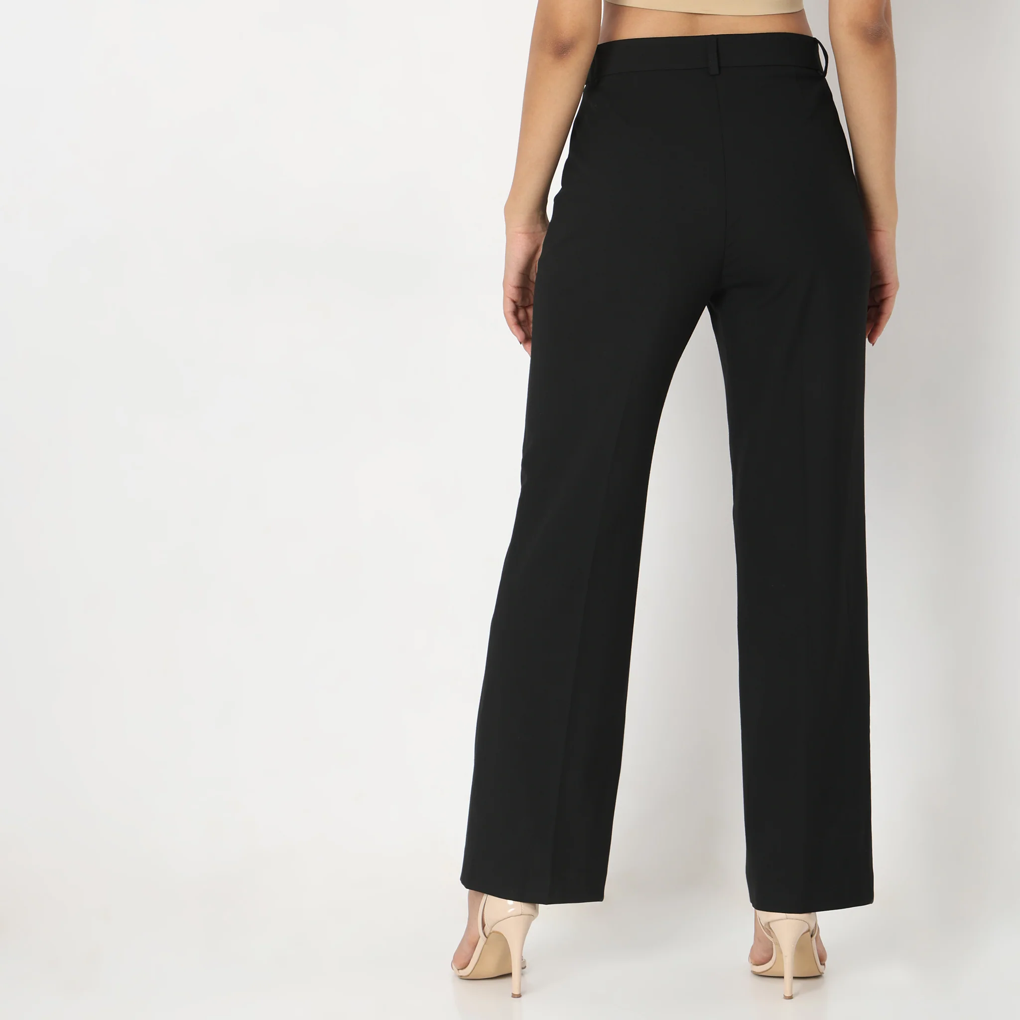 Regular Fit Solid Trousers - Image 8