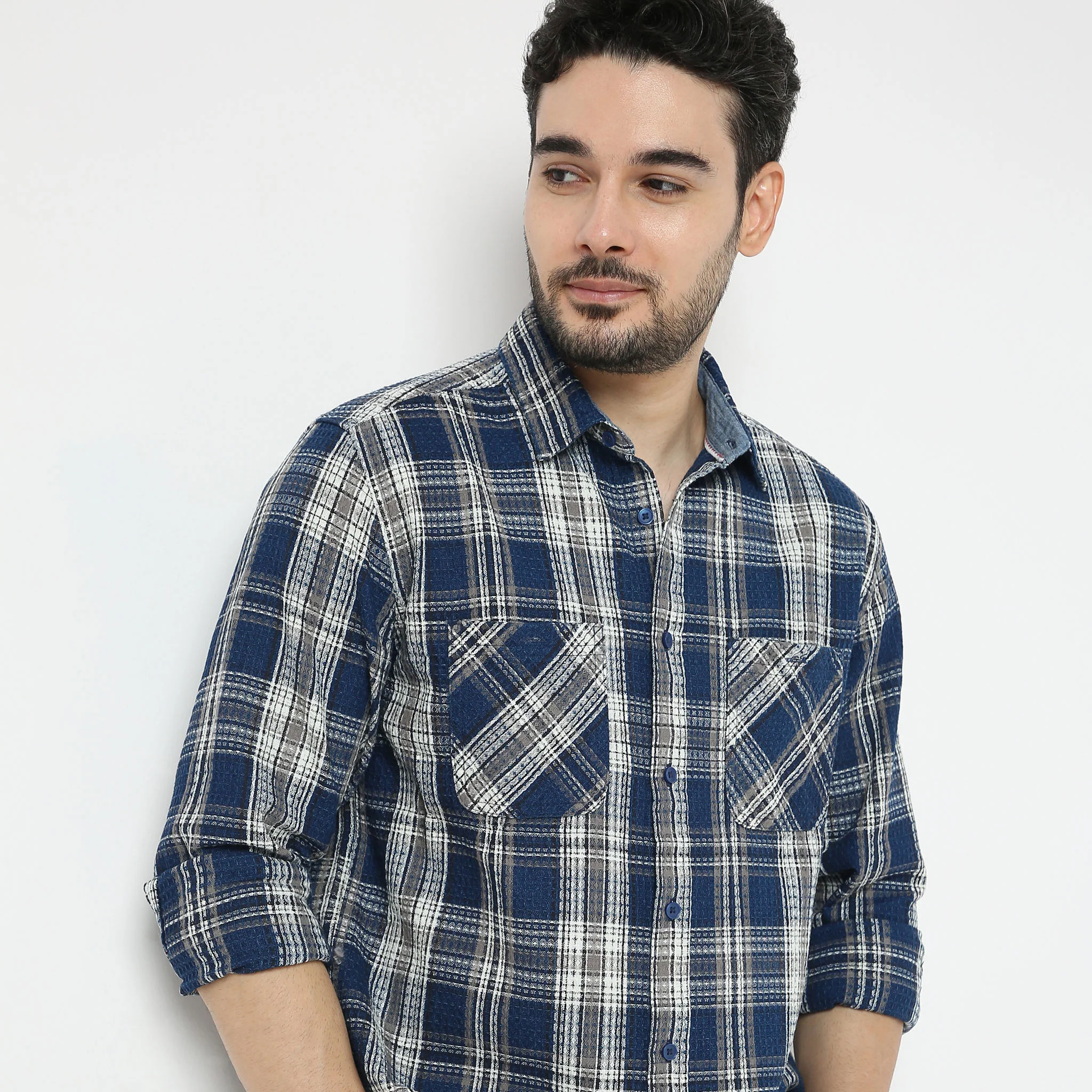 Cruiser™ Indigo Checkered Shirt - Image 4
