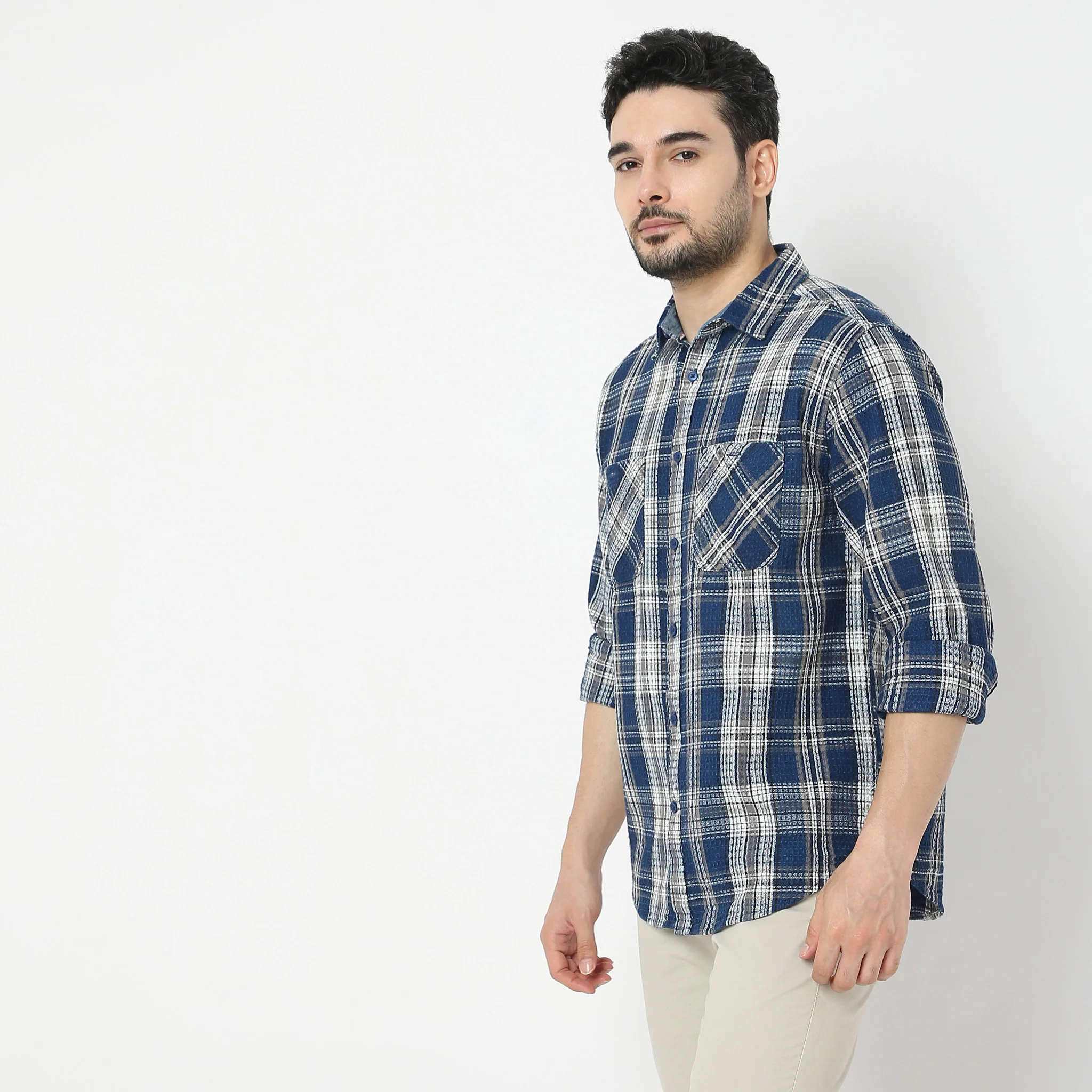 Cruiser™ Indigo Checkered Shirt - Image 5