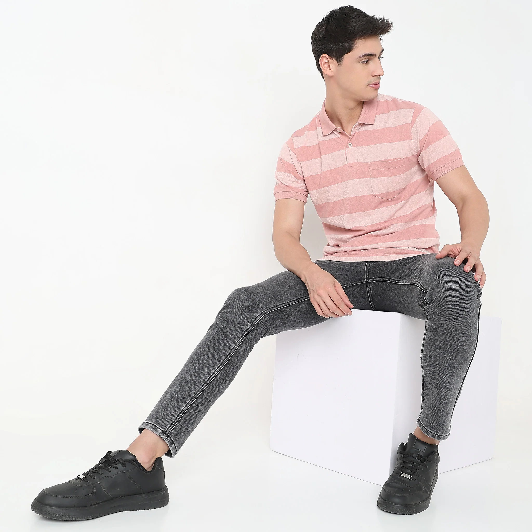 Madison Polo™ - Comfort Blend - Regular Fit Striped Polo T-Shirt