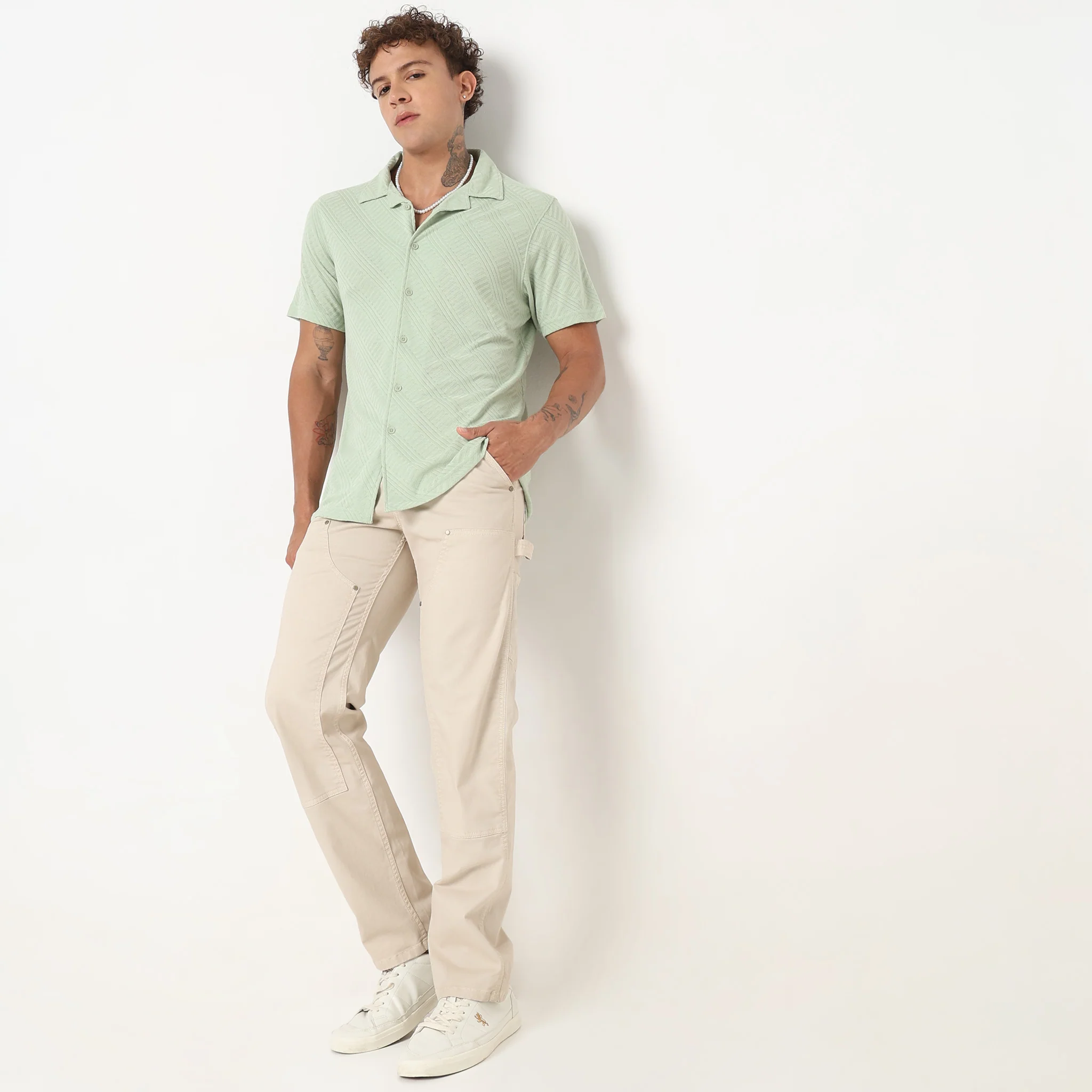 Regular Fit Structured Shirt - Image 6