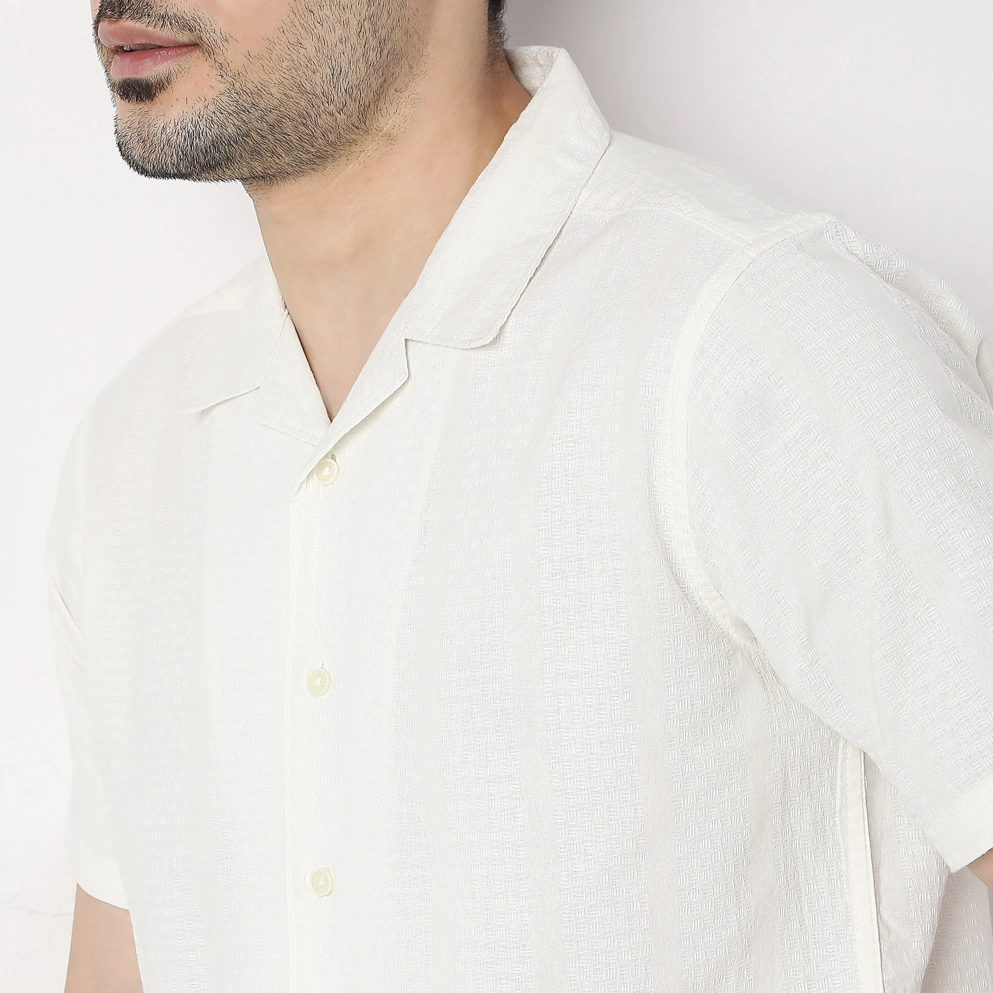 Island Shirt™ - 100% Cotton Cuban Collar - Dobby Structure - Modern Smart Shirt - Image 15