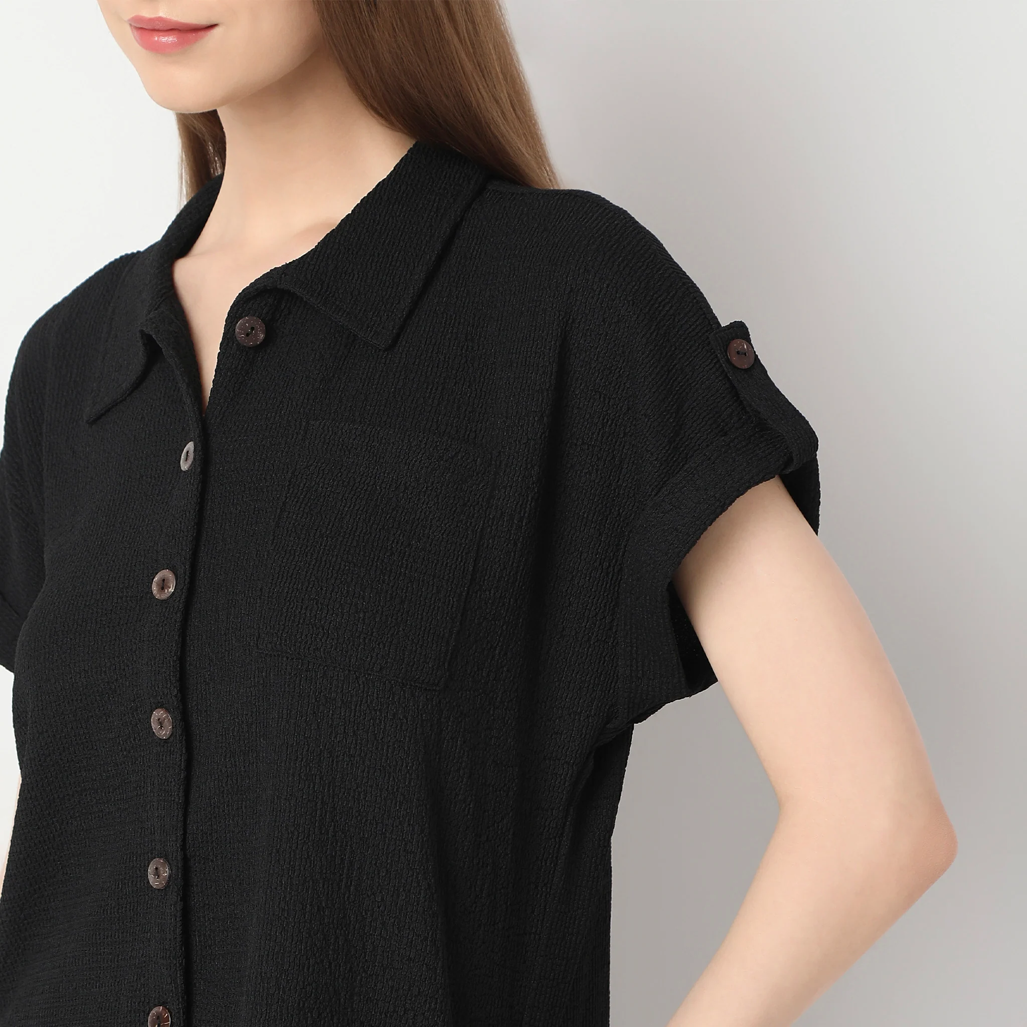 Regular Fit Structured Shirt - Image 4