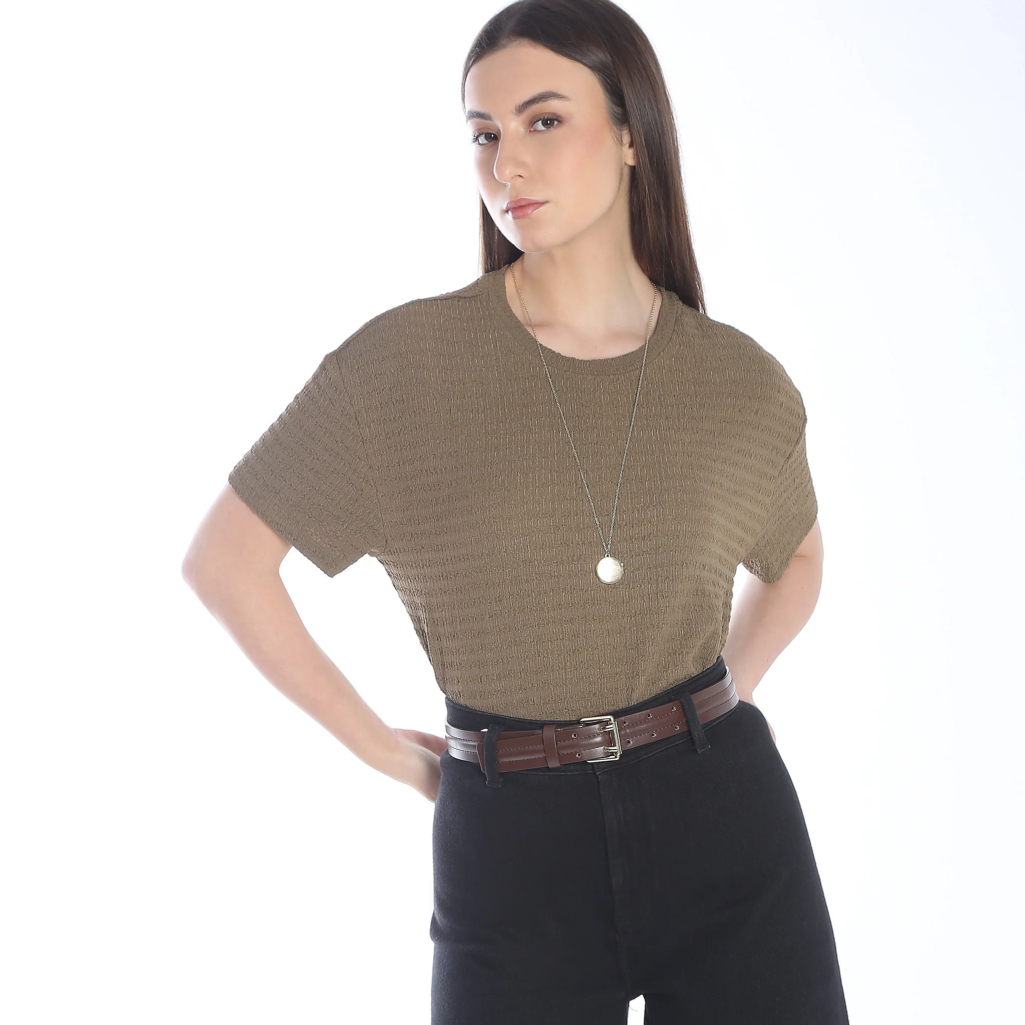 Regular Fit Structured Top - Image 2