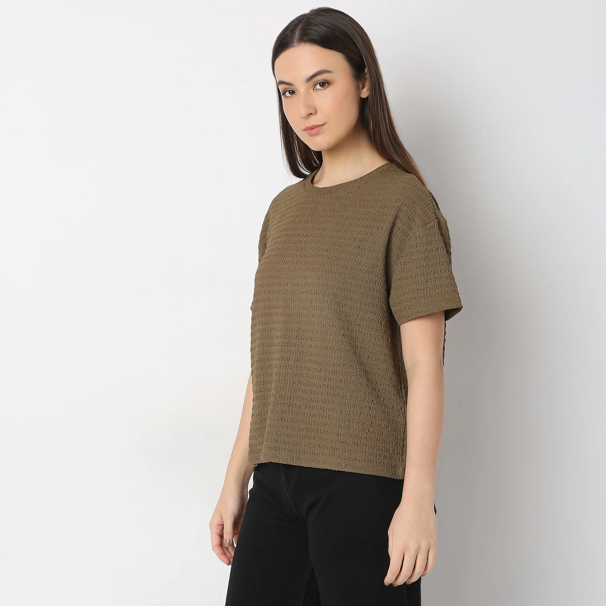 Regular Fit Structured Top - Image 5
