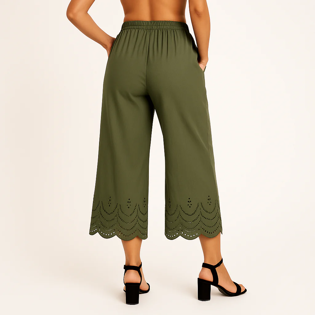 Relax Fit Solid Palazzo - Image 3