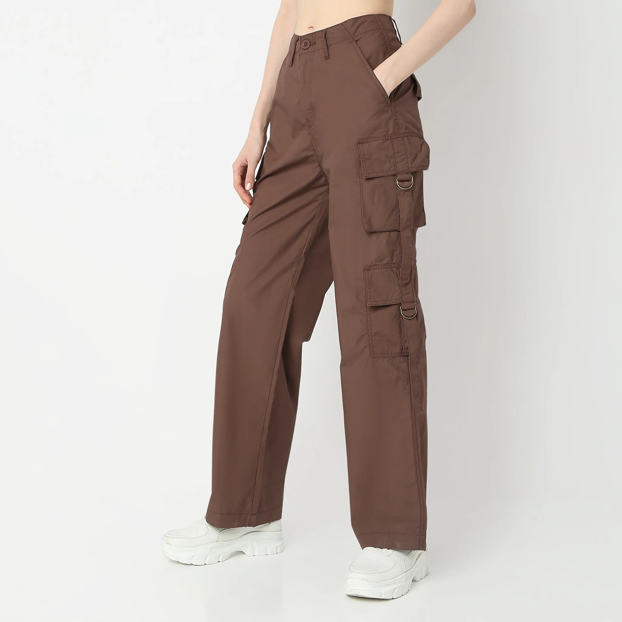 Relaxed Fit High Rise Cargos - Image 11