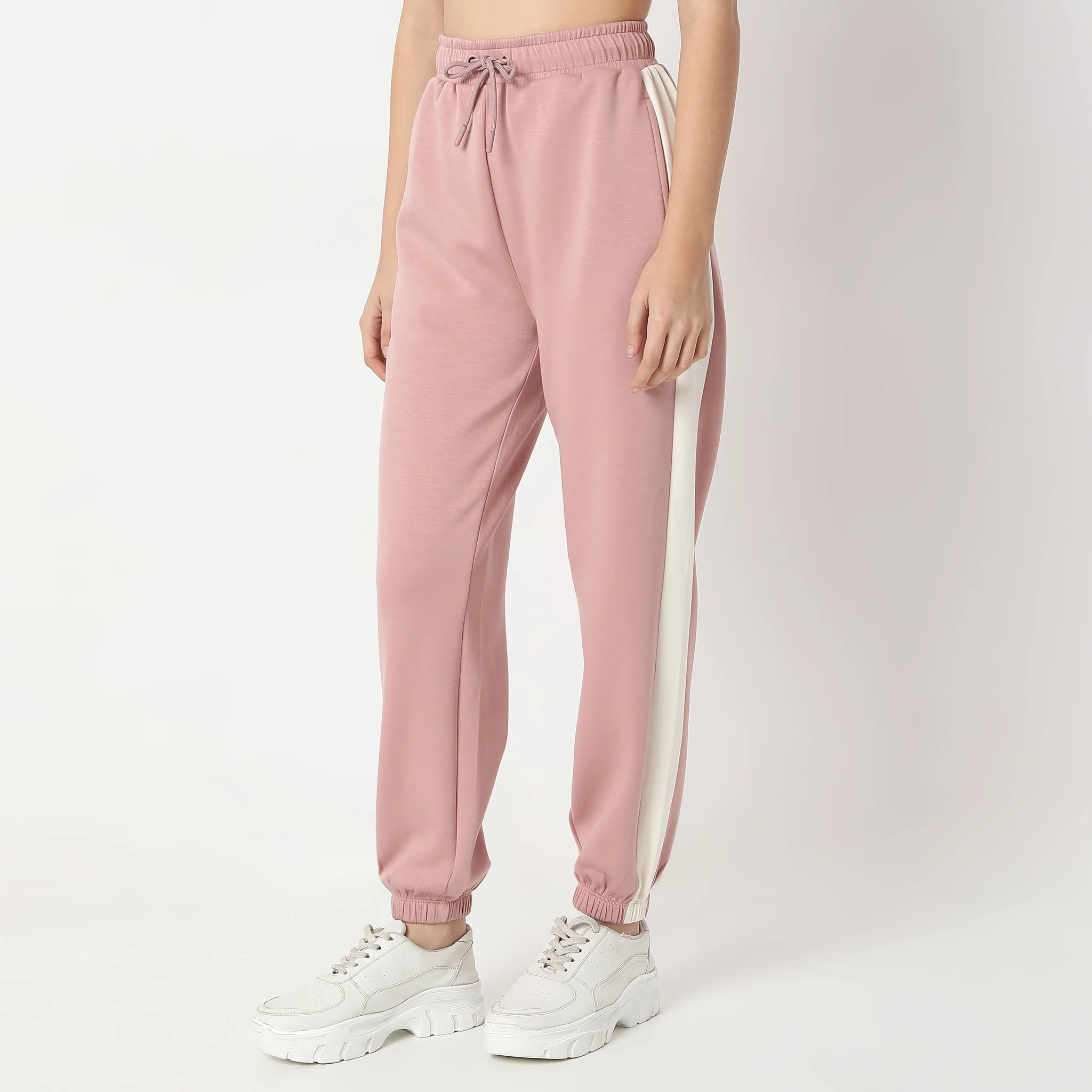 Relaxed Fit Ankle Length High Rise Joggers - Image 5